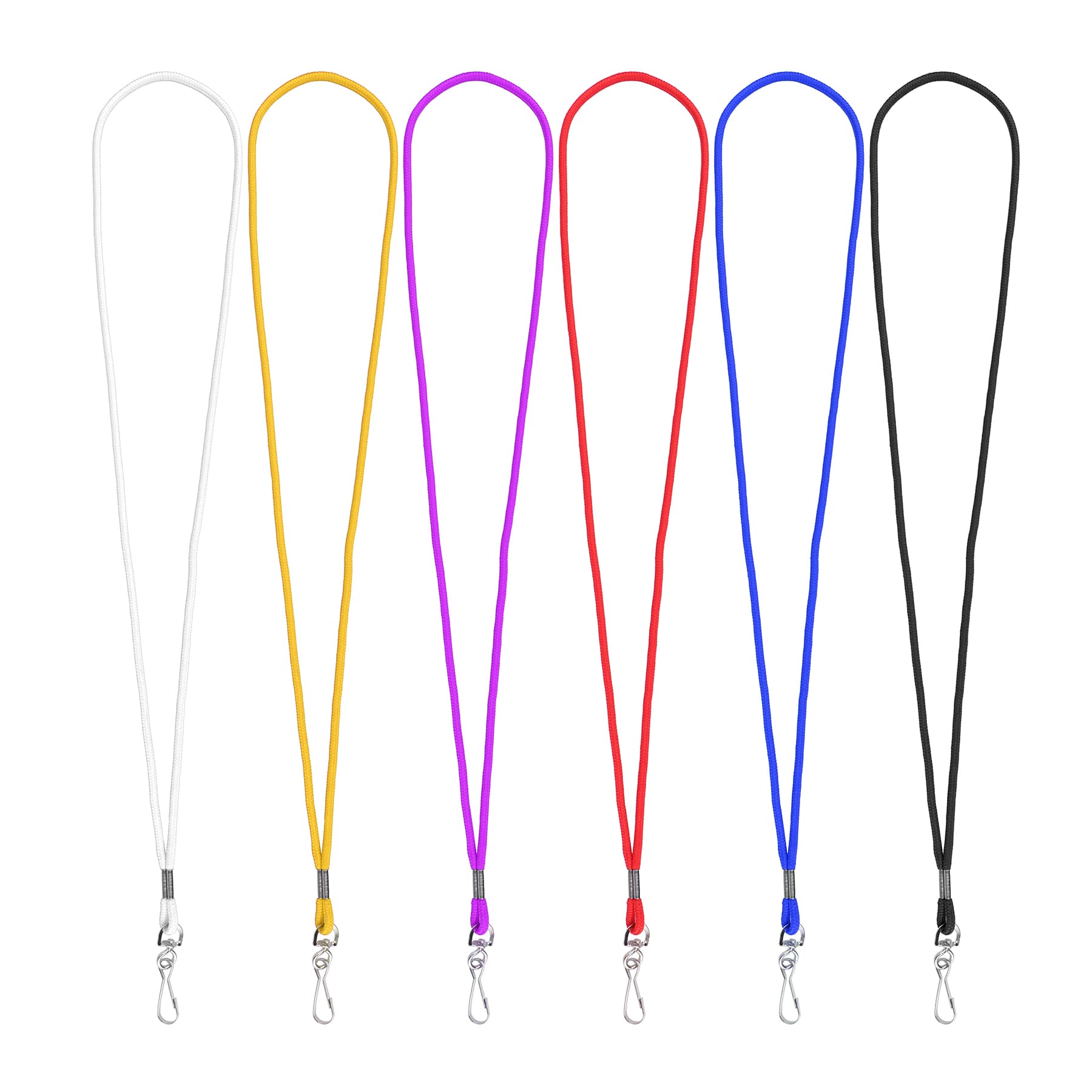 1/5" Nylon Colorful Rope Lanyards Cord W/ Swivel J Hook thumbnail 3