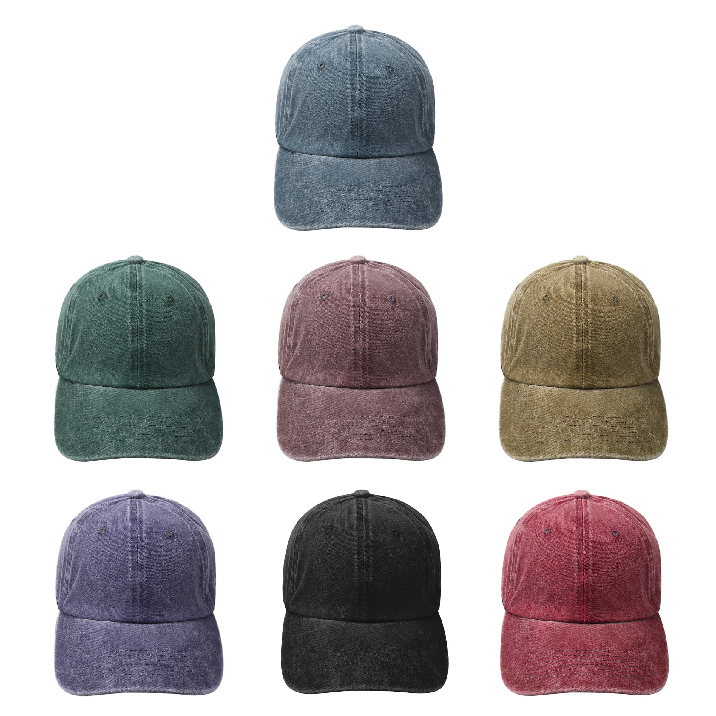 Cotton Unstructured Pigment Dye Dad Cap W/ Ponytail Slot thumbnail 2