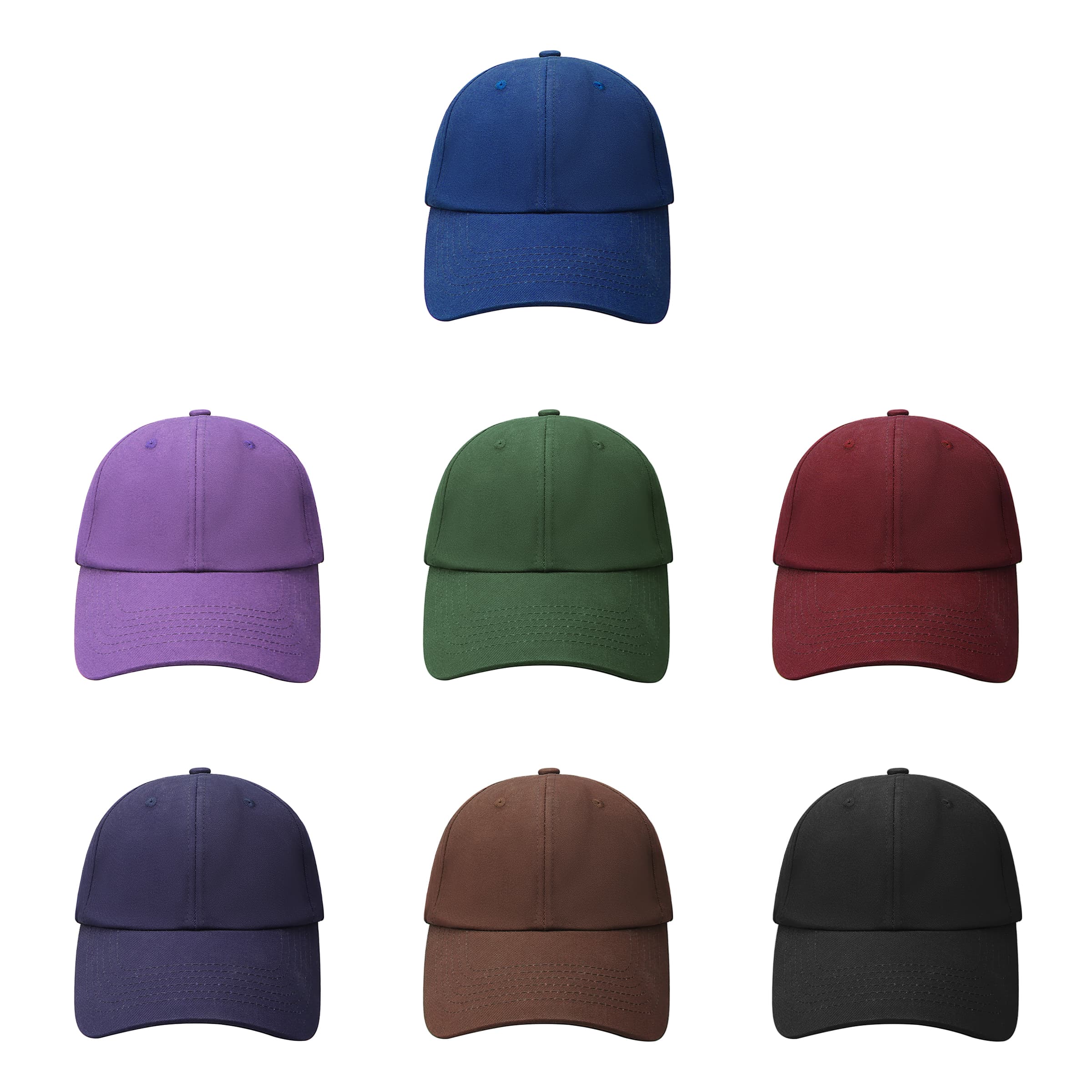 6 Panel Adjustable Unstructured Cotton Twill Baseball Cap thumbnail 3