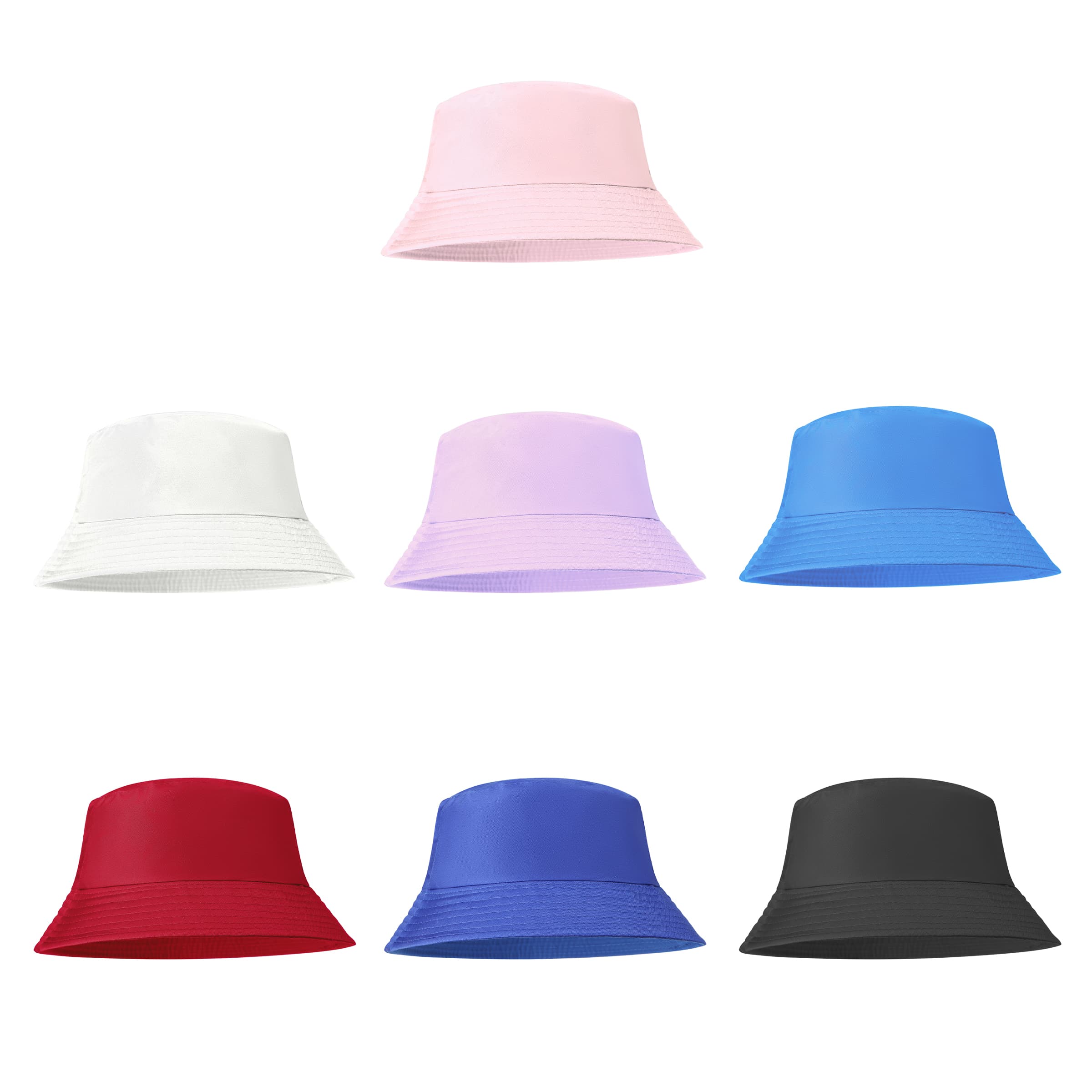 Unisex Cotton Wide Brim Sun Bucket Hat W/ Adjustable Strap thumbnail 4