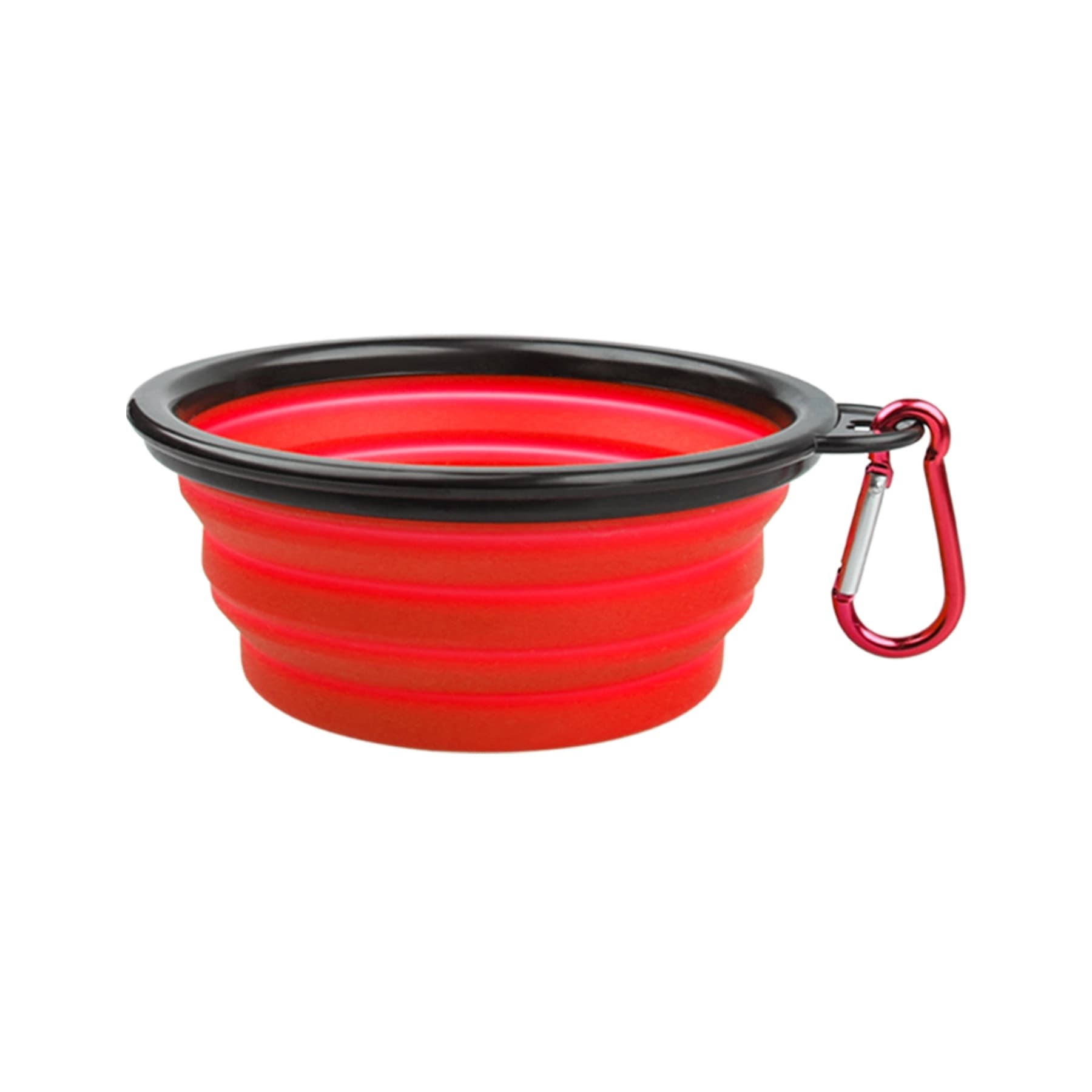 TPE Folding Pet Bowl with Carabiner Hook