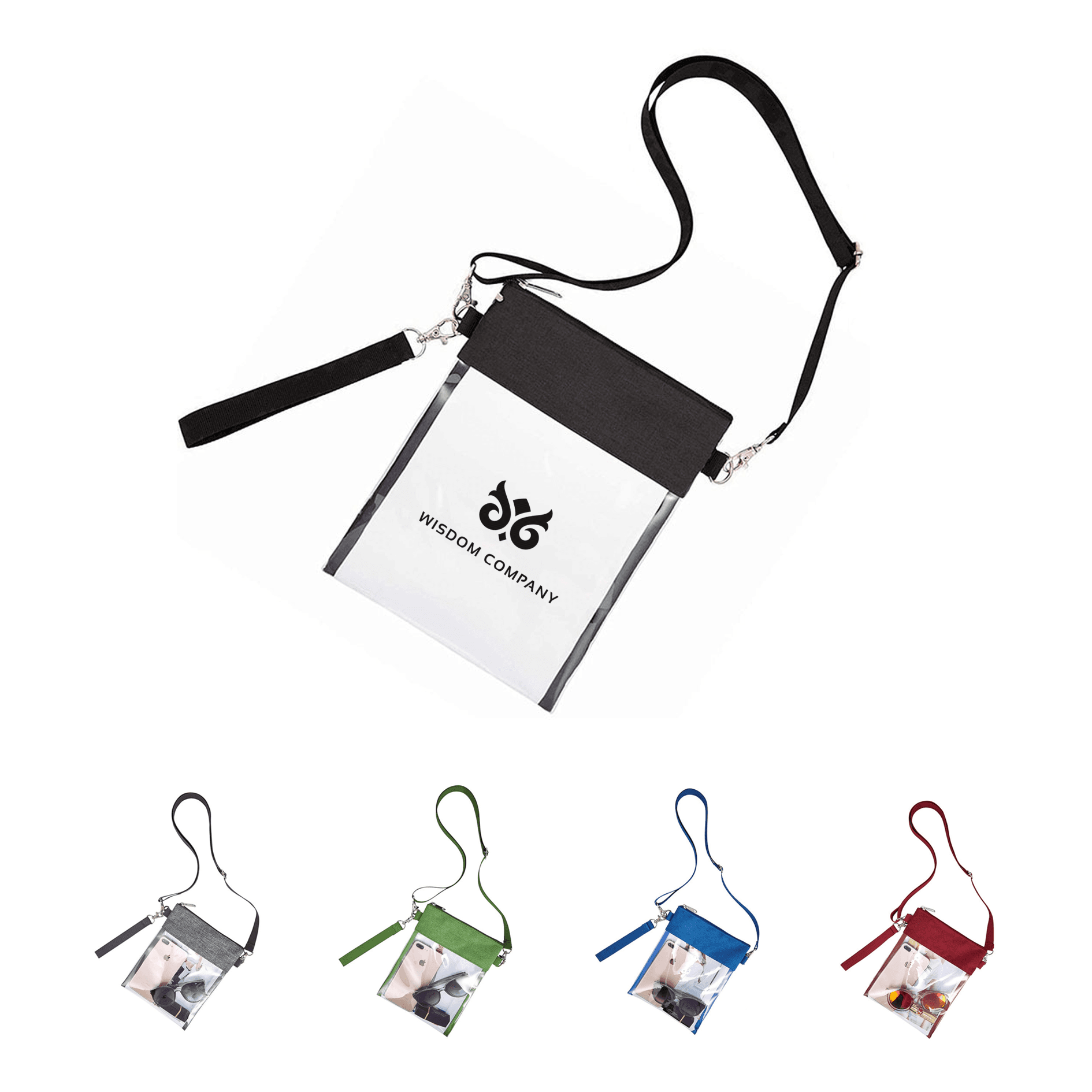 Clear Crossbody Purse Bag Stadium Approved