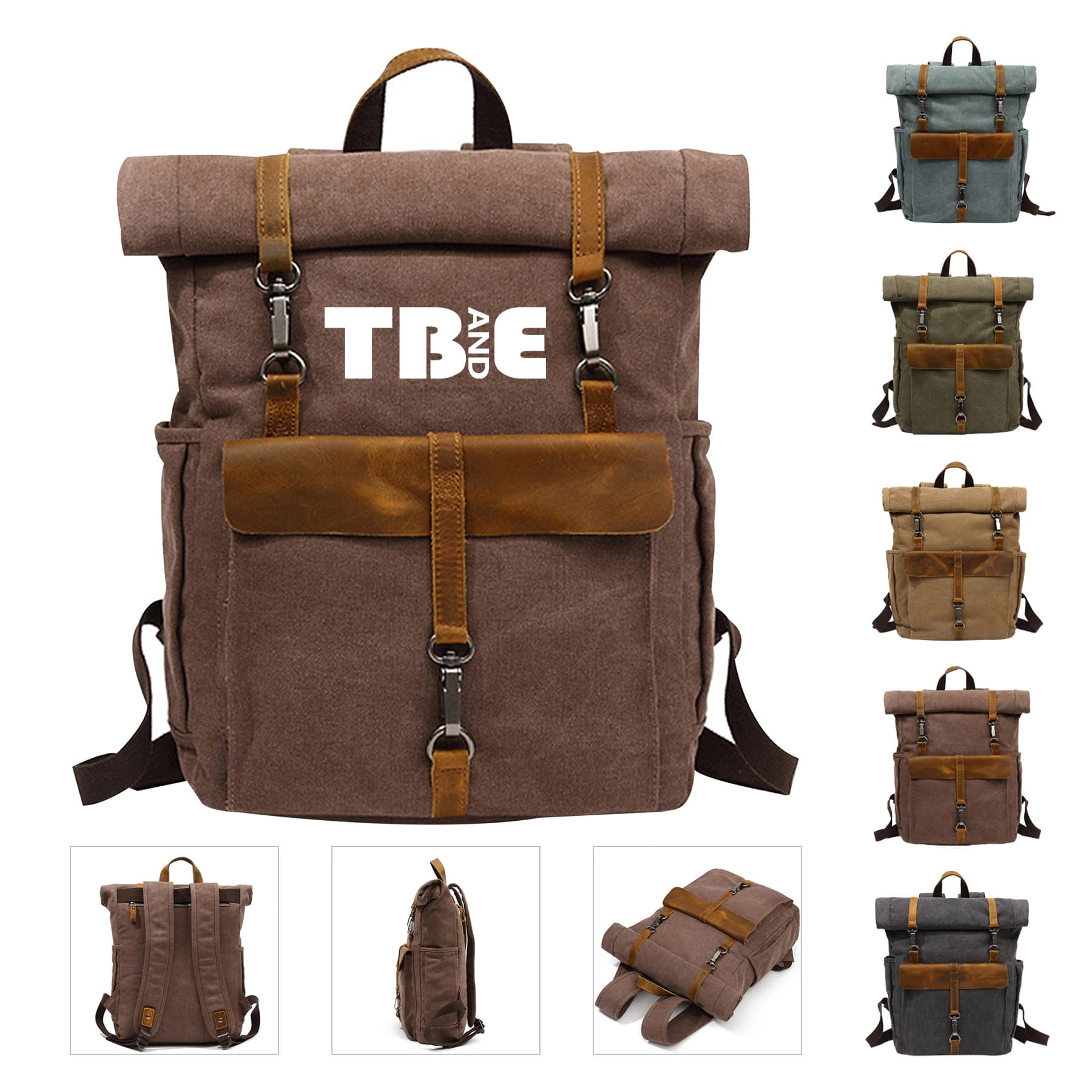 Retro Canvas Rucksack