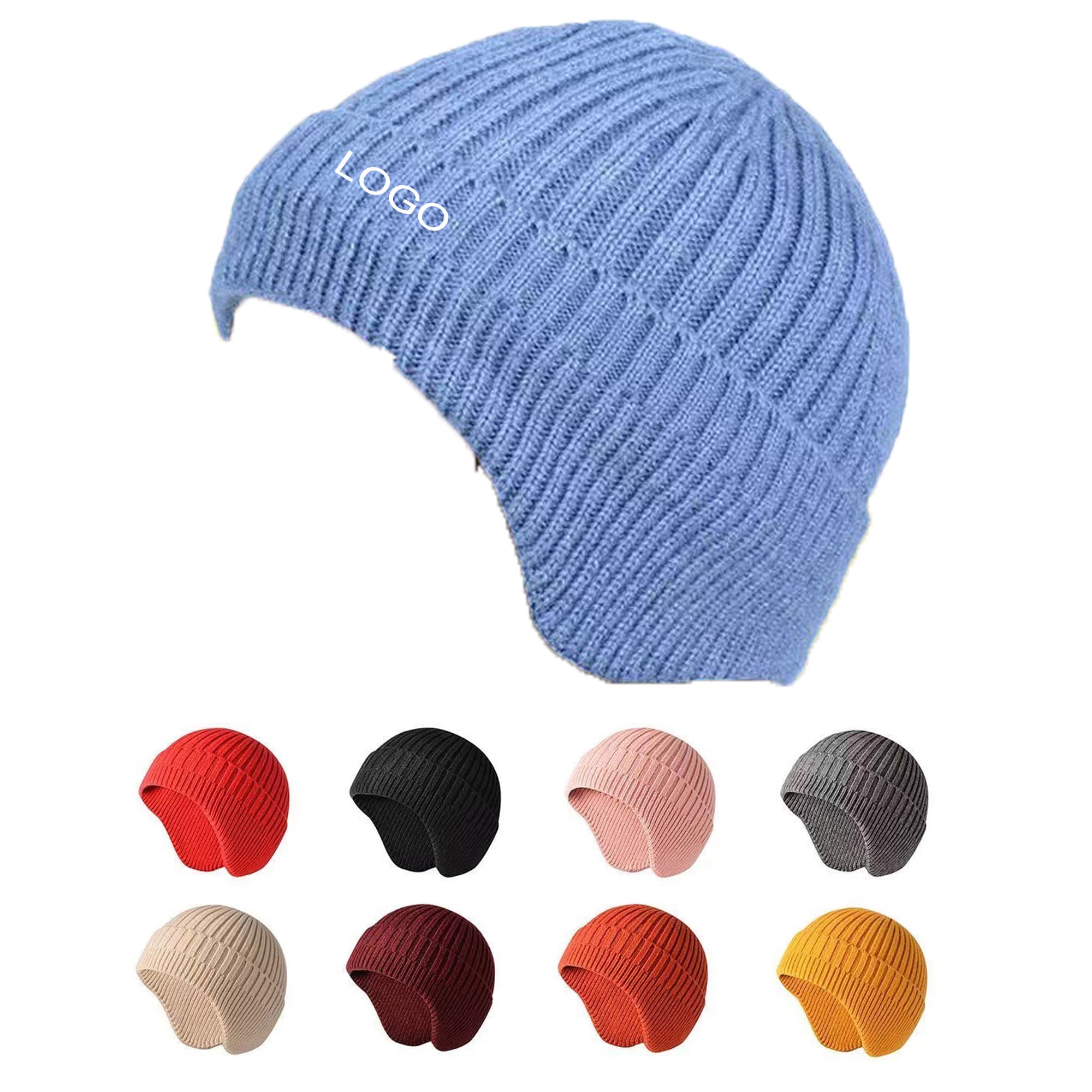 Knitted Beanie with Earflaps