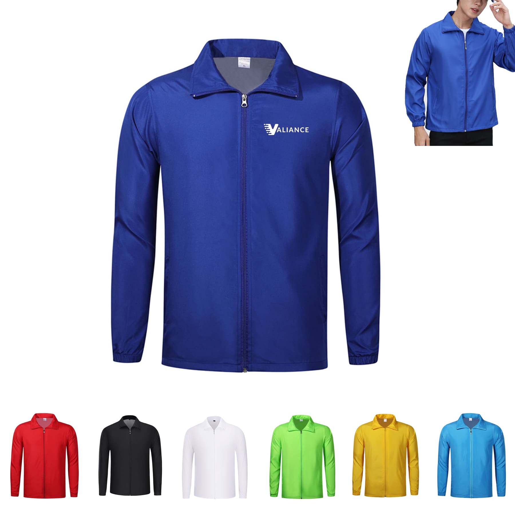 Zipper Windbreaker Jacket