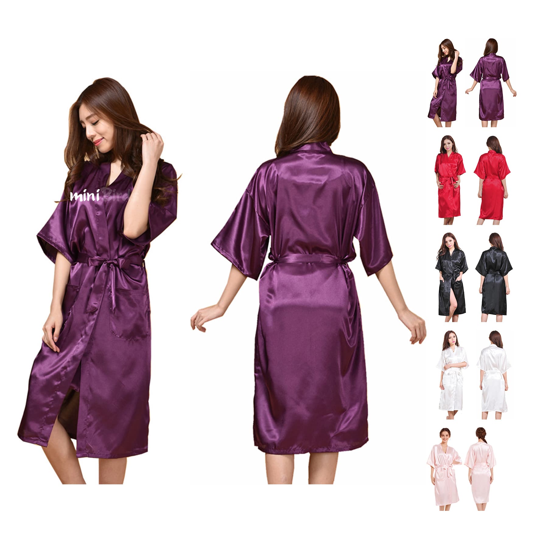 Imitation Silk Robe