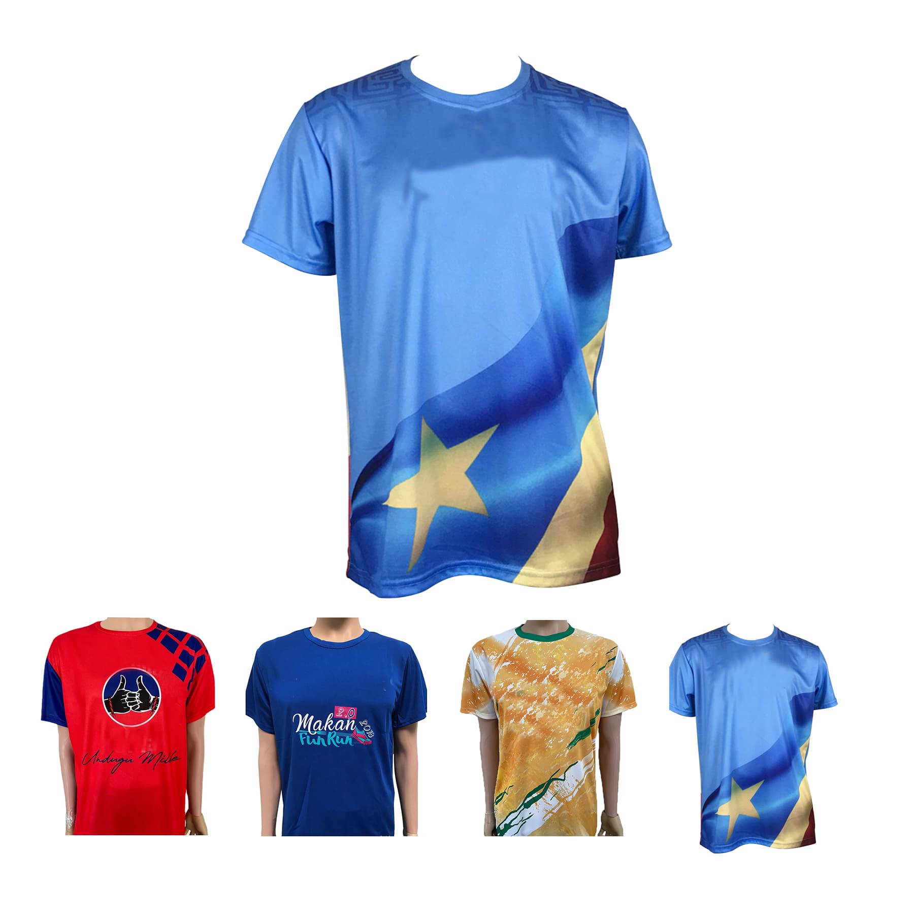 100% Polyester Full Color Dye Sublimated T-shirt