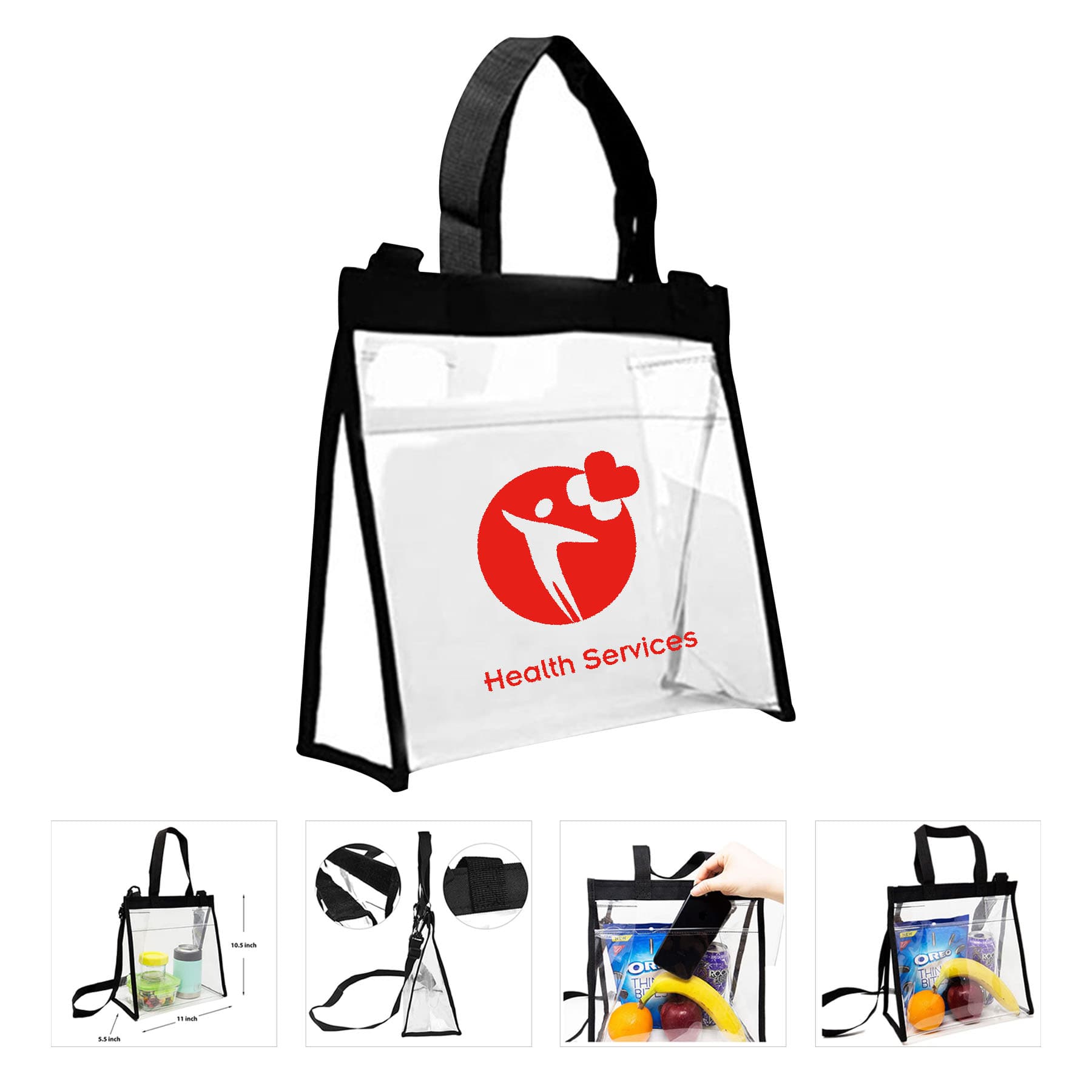 Multifunctional Transparent Pvc Shoulder Handbag