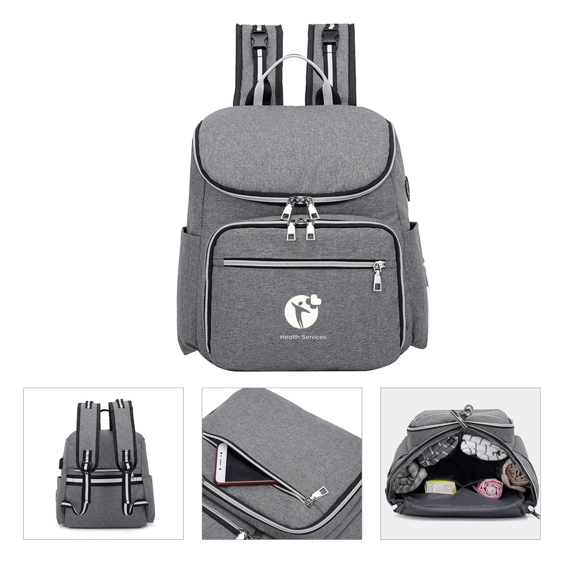 Large Capacity Diaper Bag Backpack