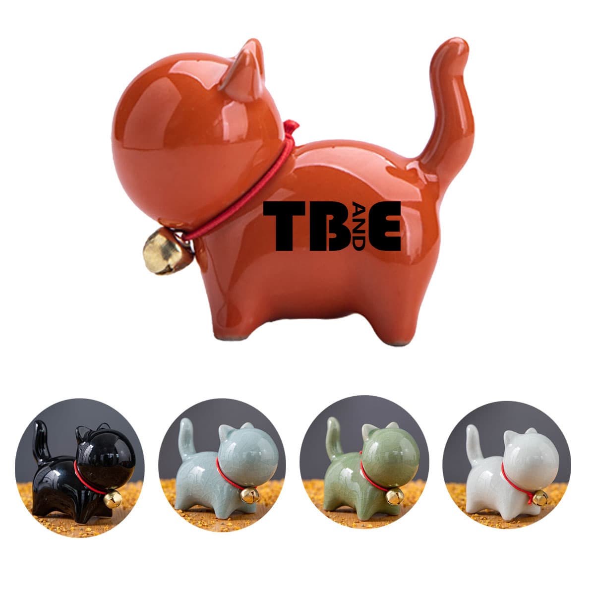 Pet Cat Office Desk Ceramic Ornament