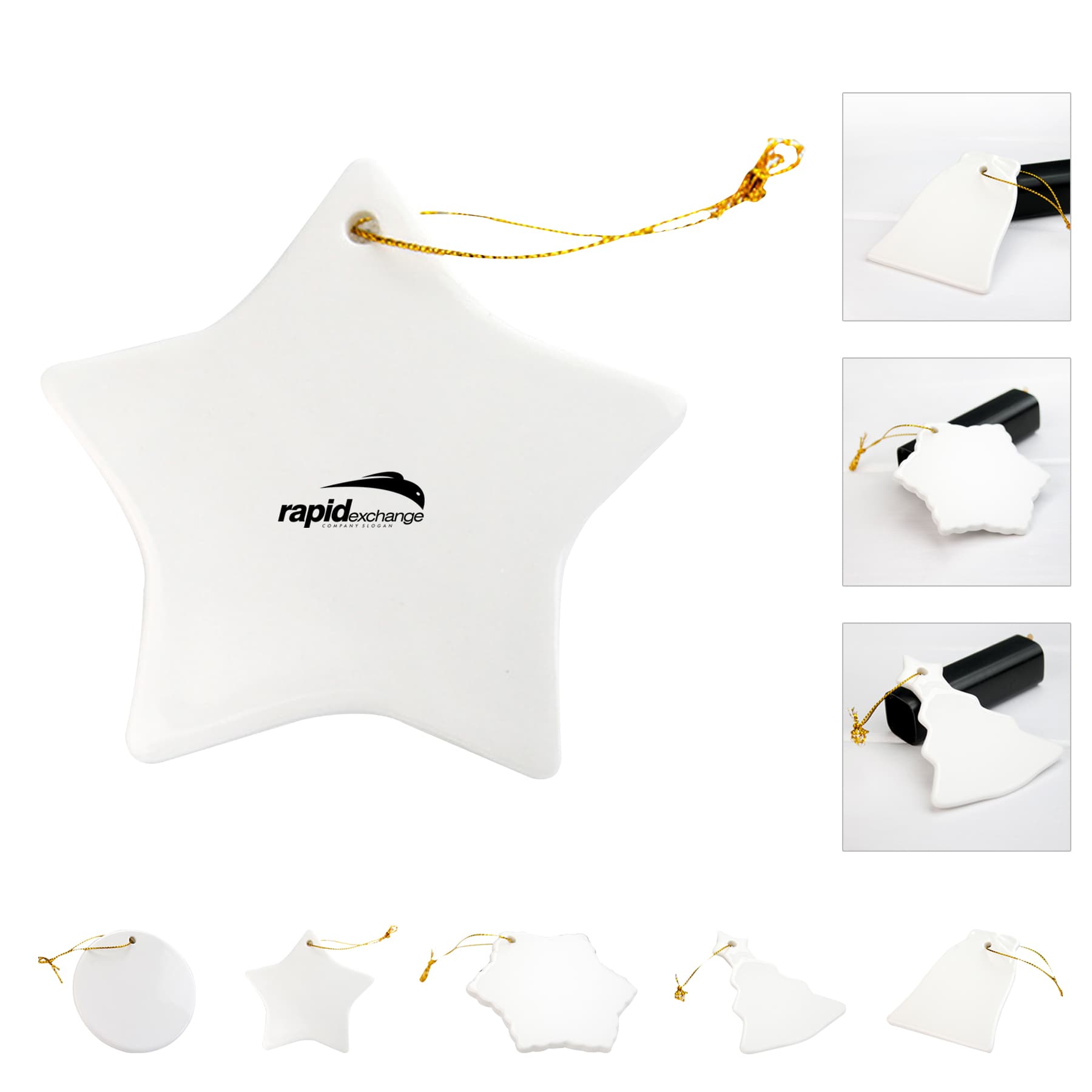 Custom Sublimation Ceramic Ornament