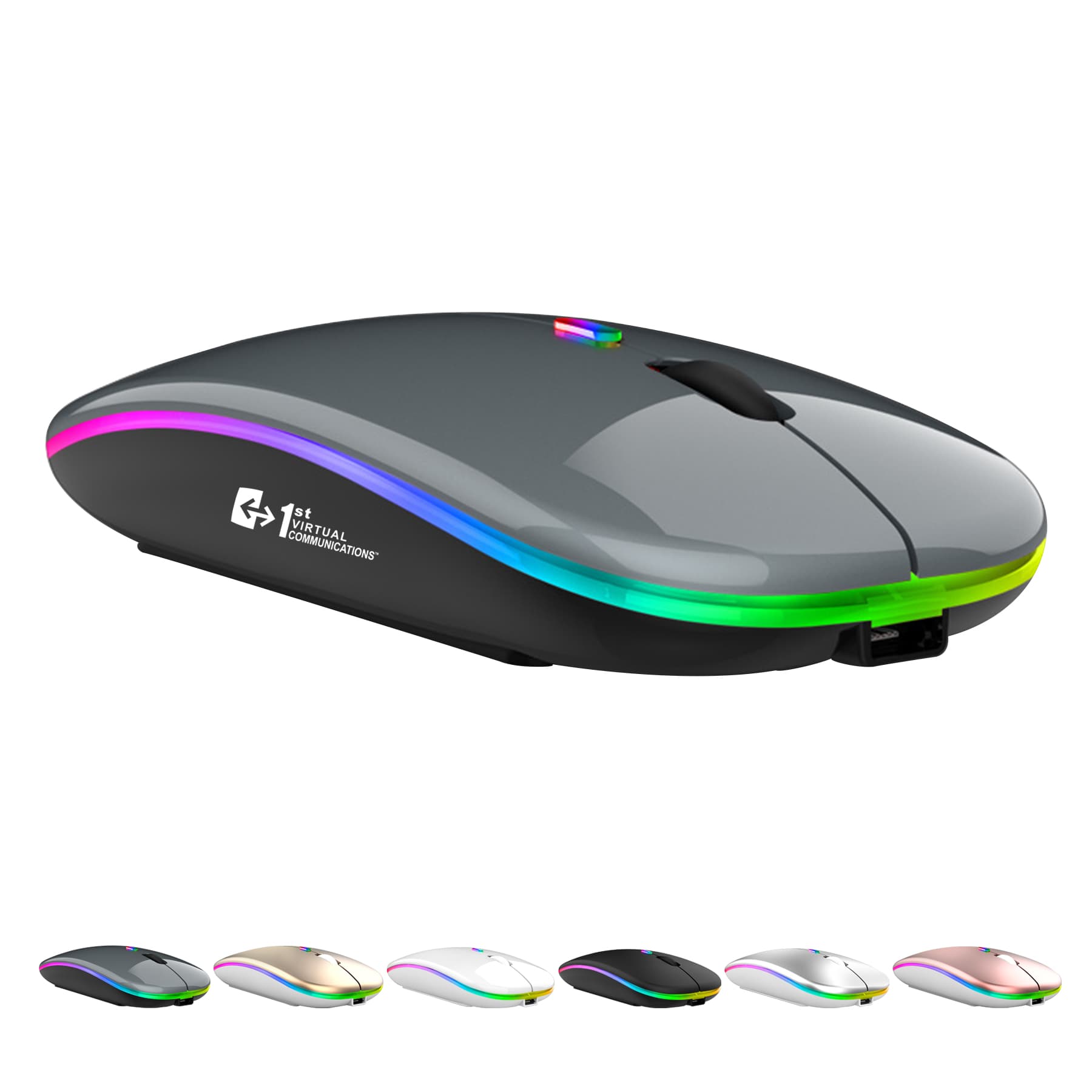 LED Silent Slim Mouse Portable with USB