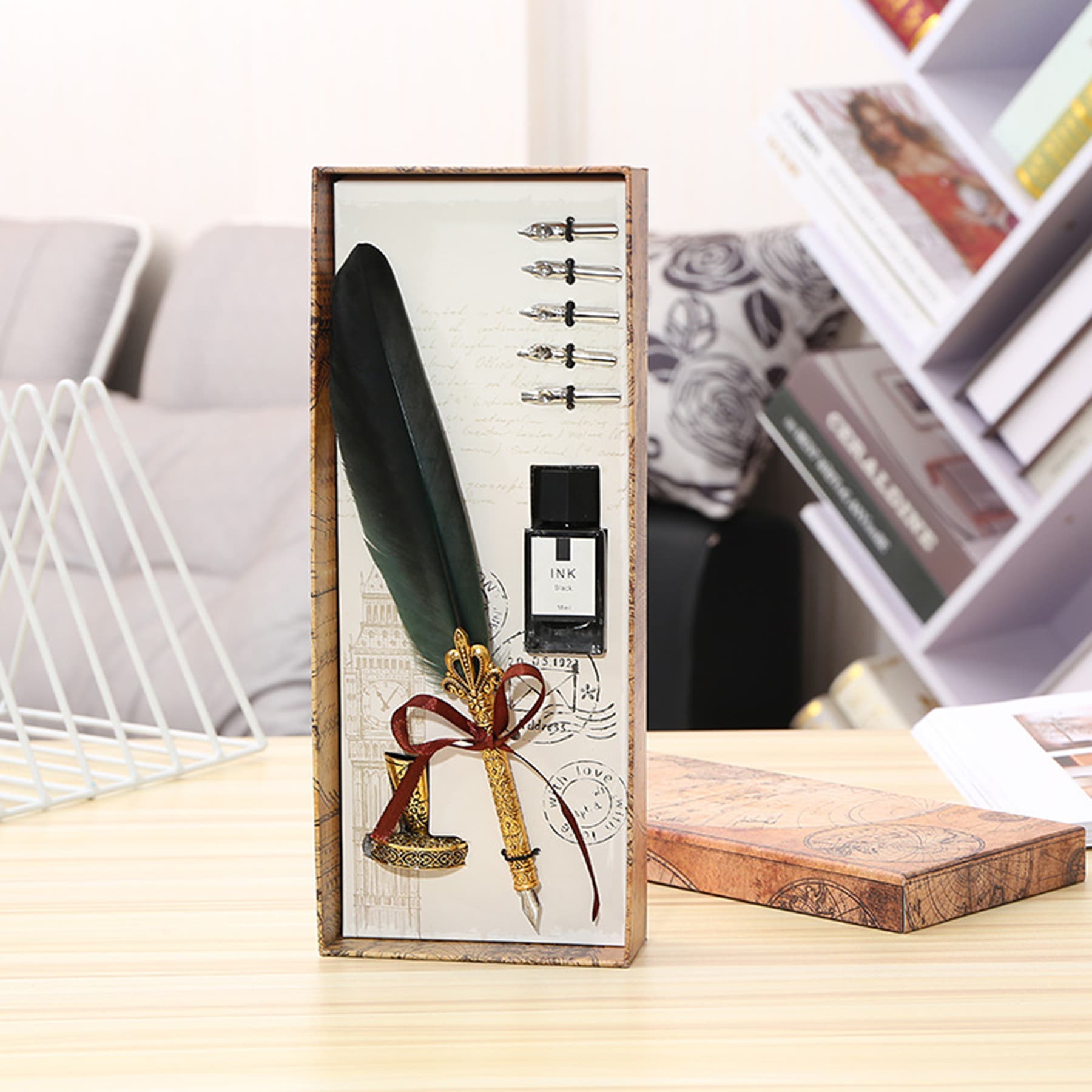 Feather Fountain Pen Set