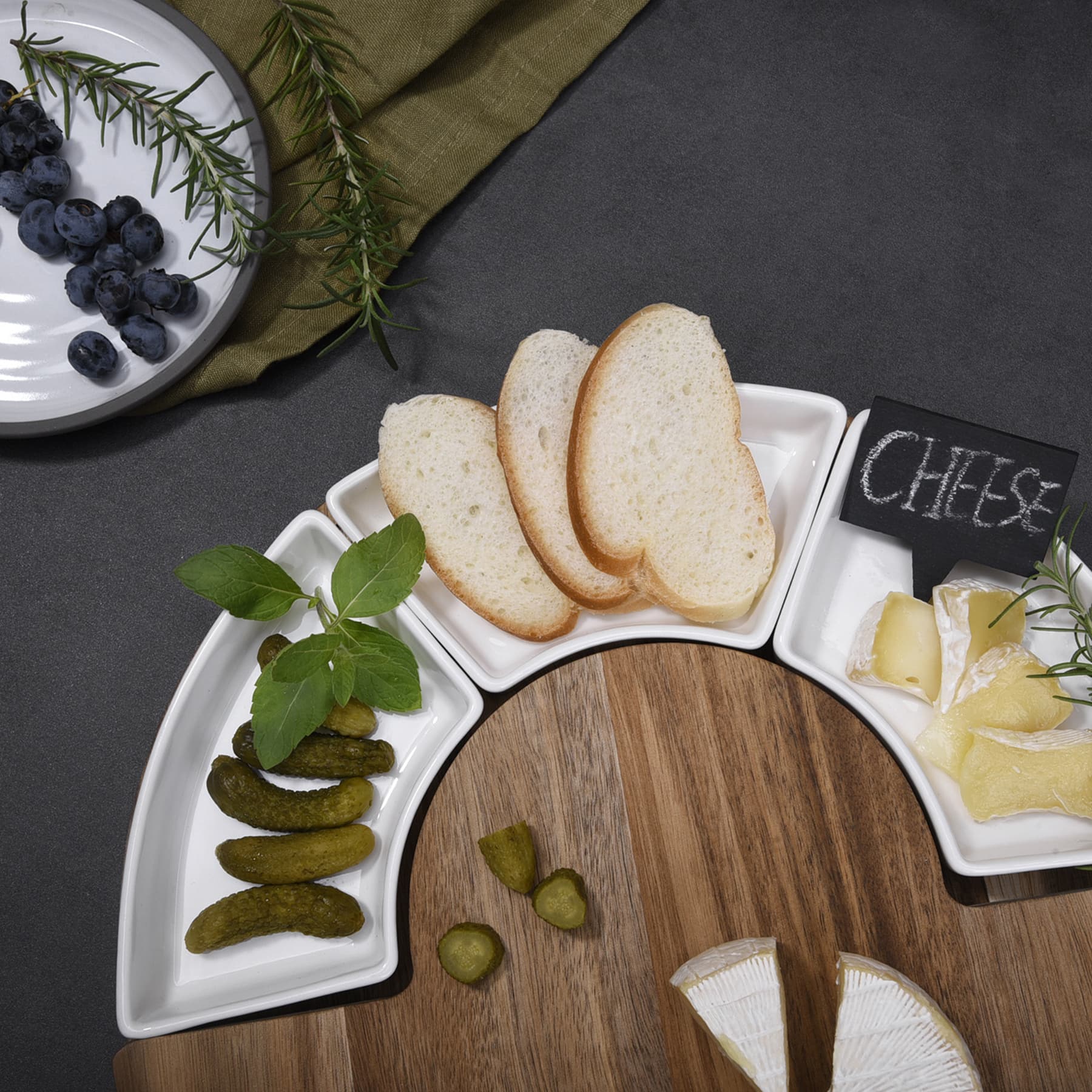 Bamboo Cheese Board Set
