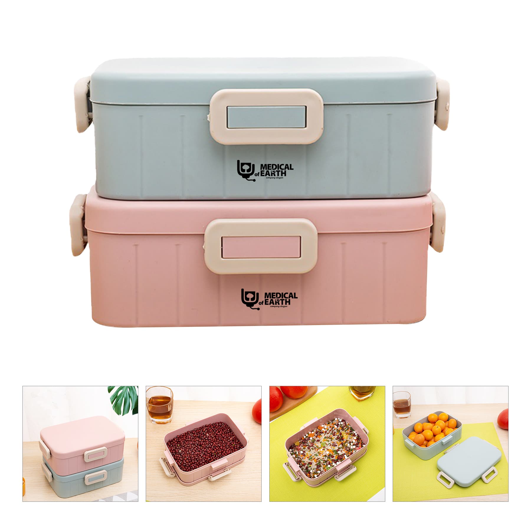 Quality Custom Silicone Airtight Plastic Bento Lunch Box