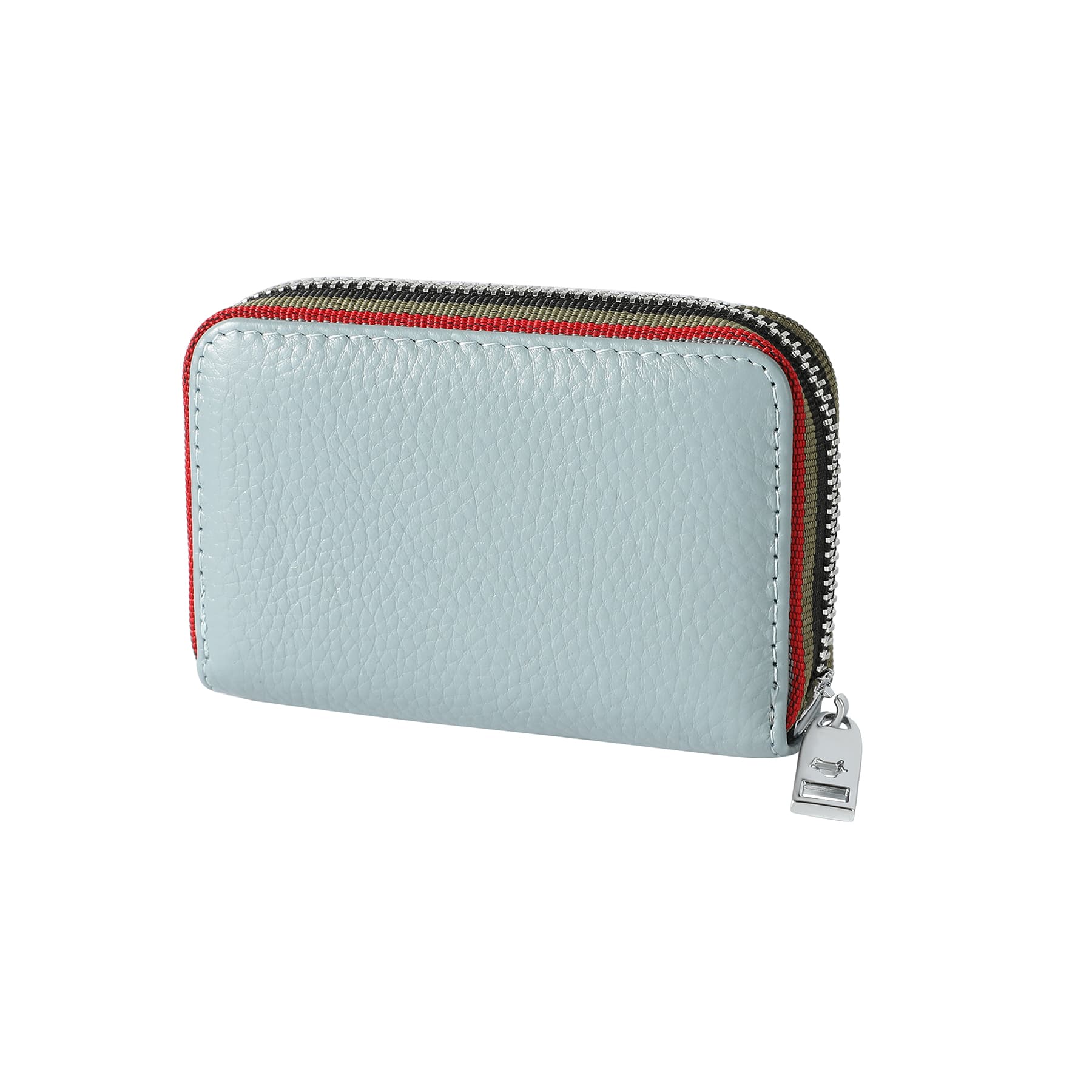 Leather Credit Card Wallet with Zipper