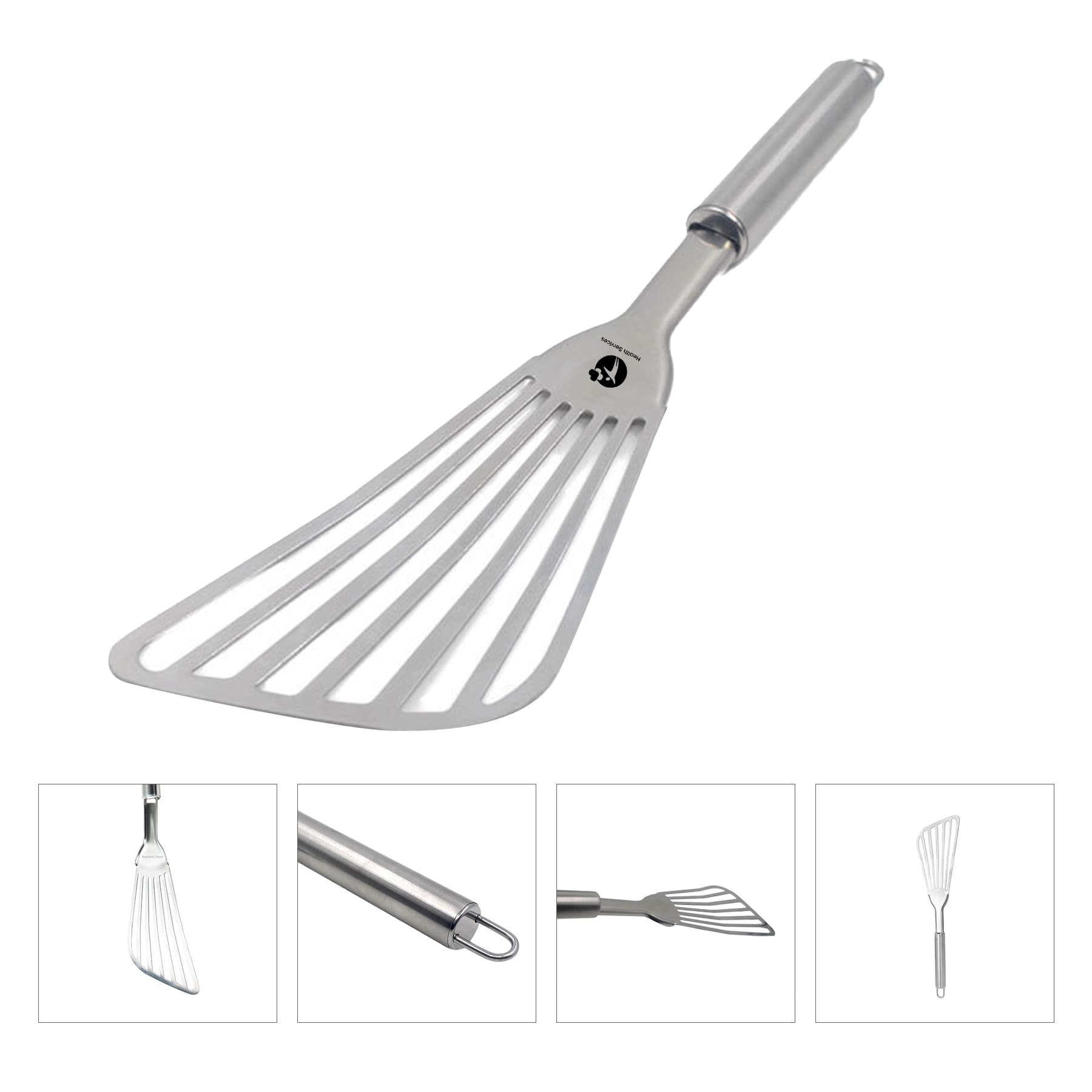 Stainless Steel Metal Spatula for Cooking Turning Frying