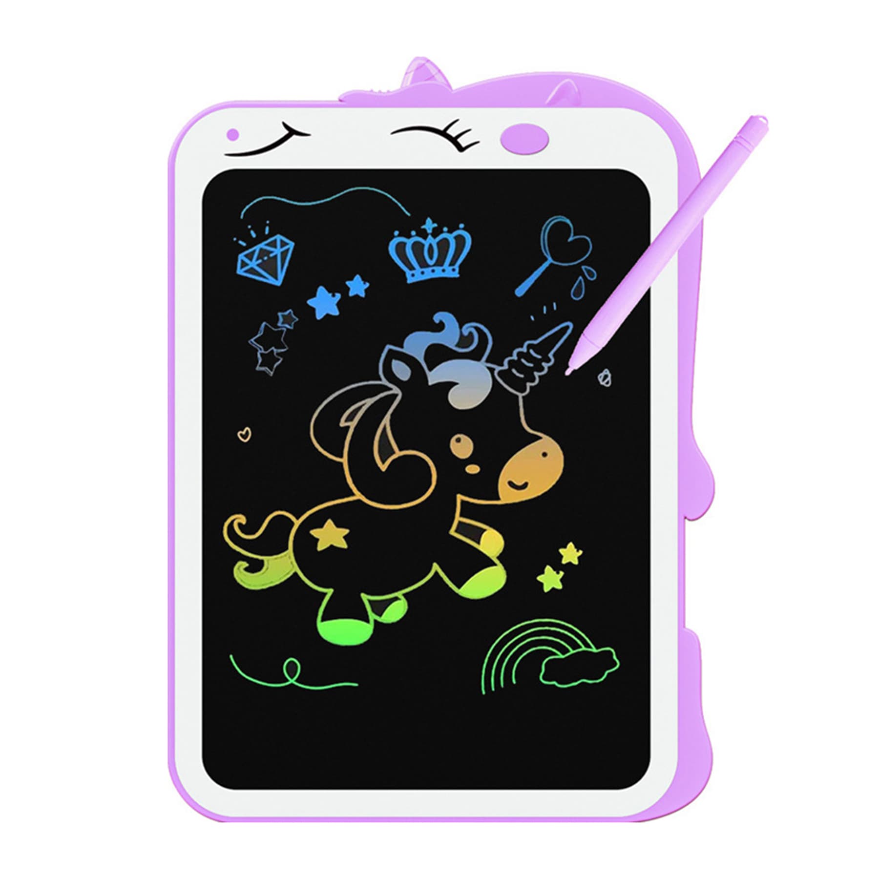Kids LCD Writing Board, Color Drawing Board, Educational Toy, Doodle Board Dinosaur Unicorn, for 2-8 Boys Girls Birthday Party
