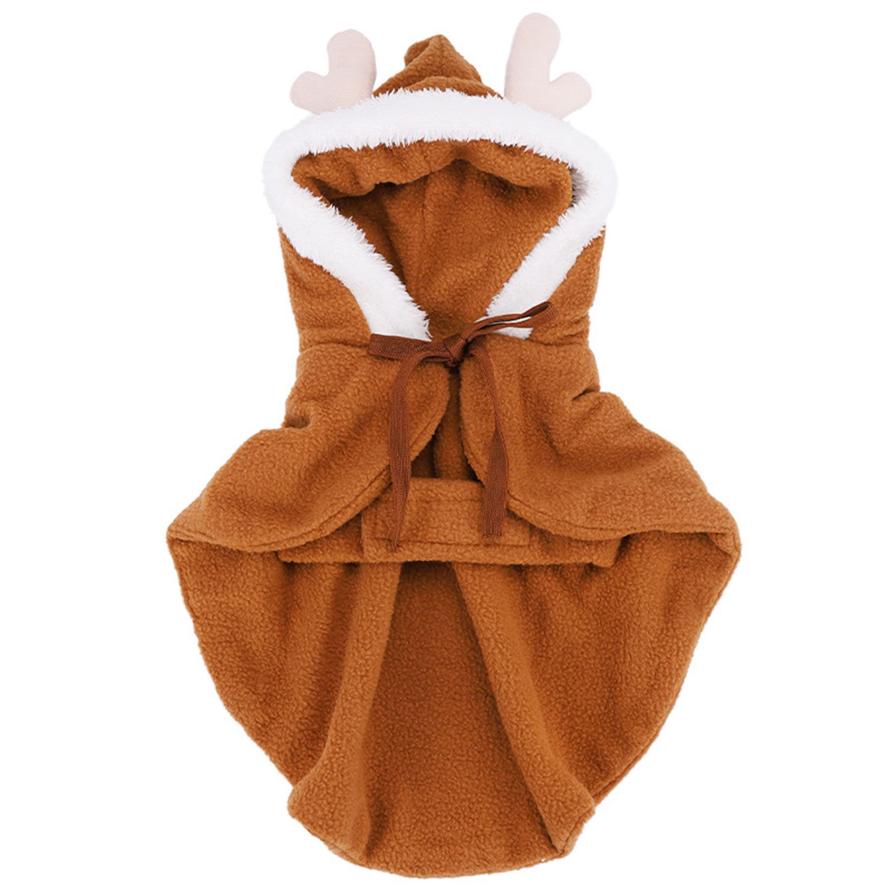 Khaki Elk Christmas Cotton Cape
