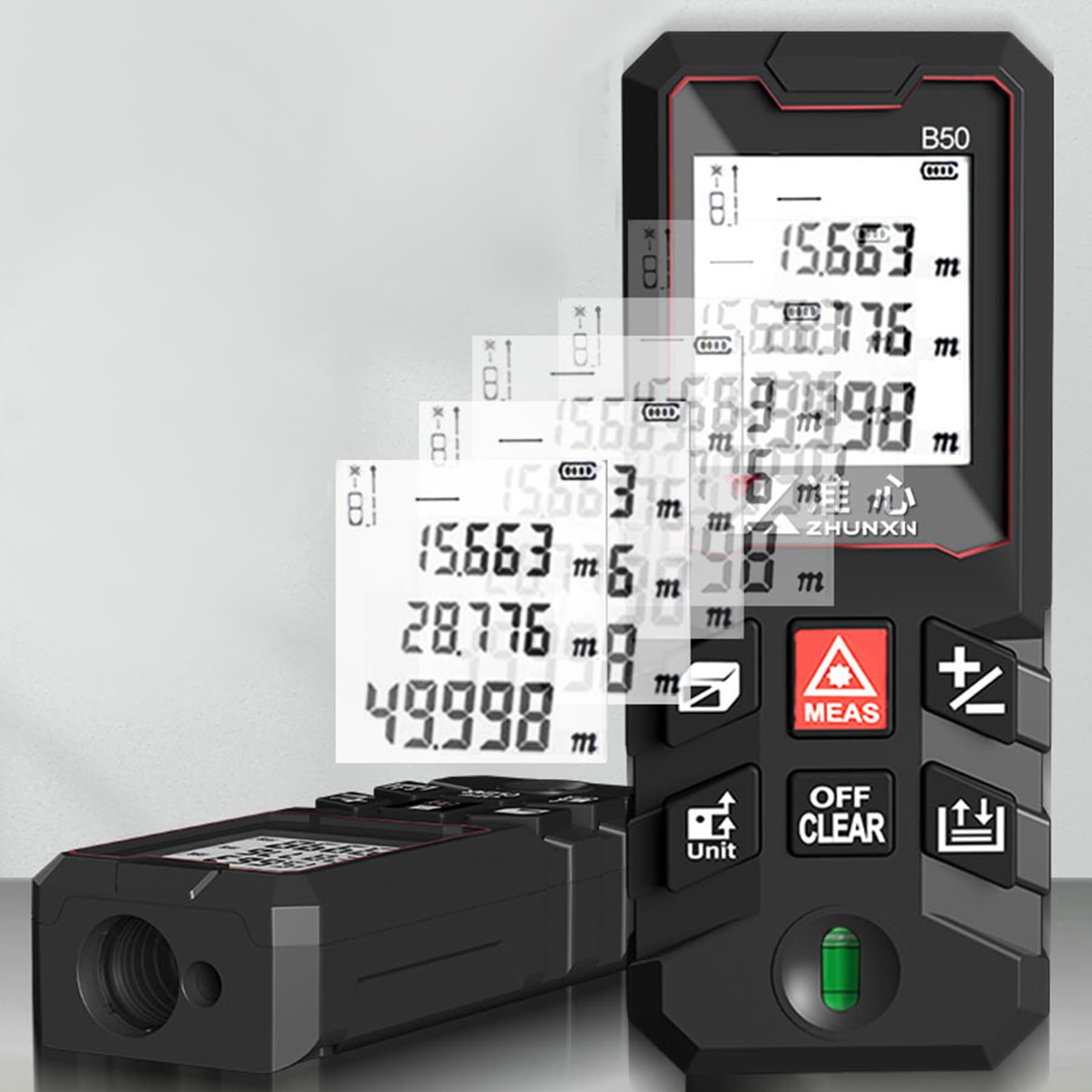 Multifunctional smart laser rangefinder with battery