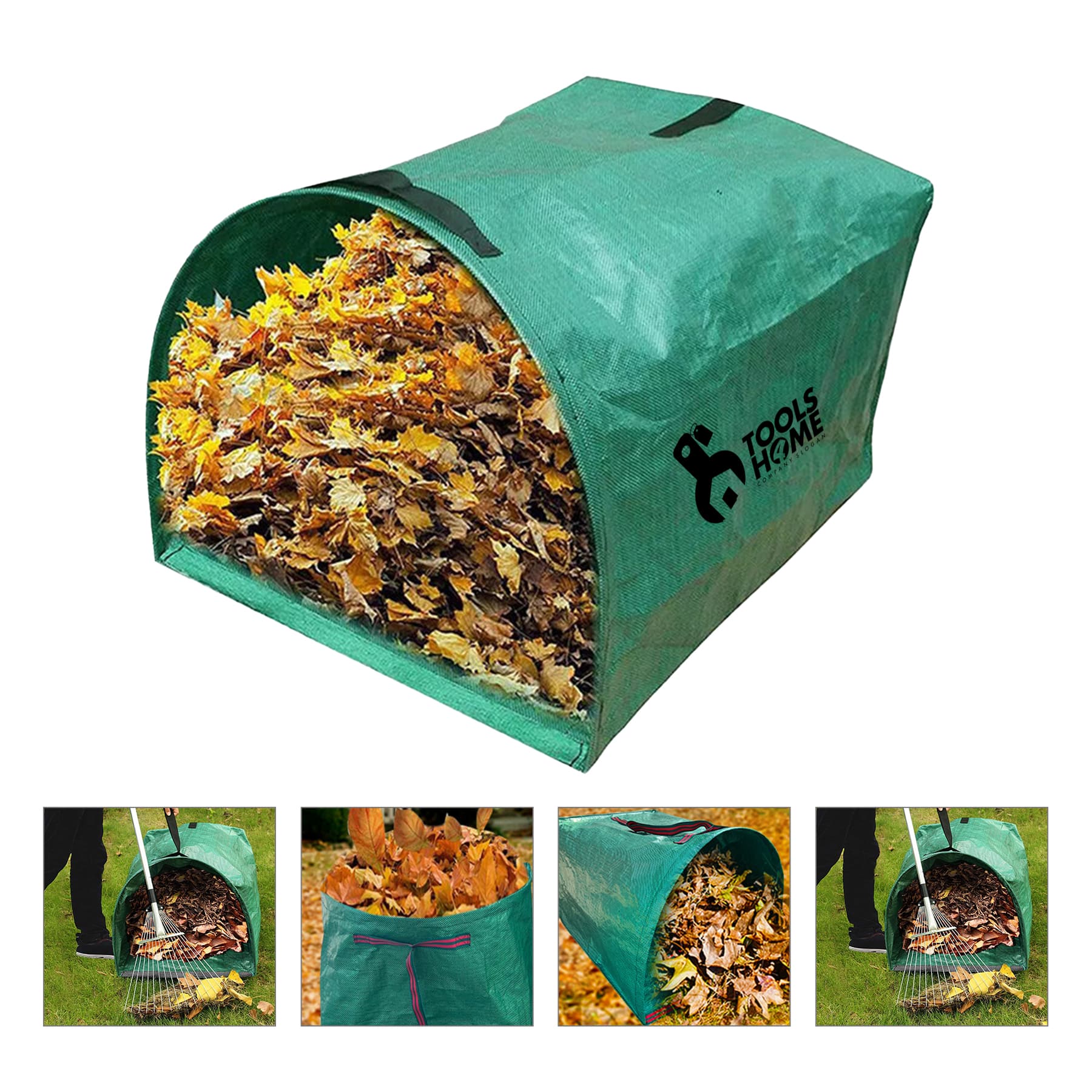 53 gallon dustpan style garden collection bag