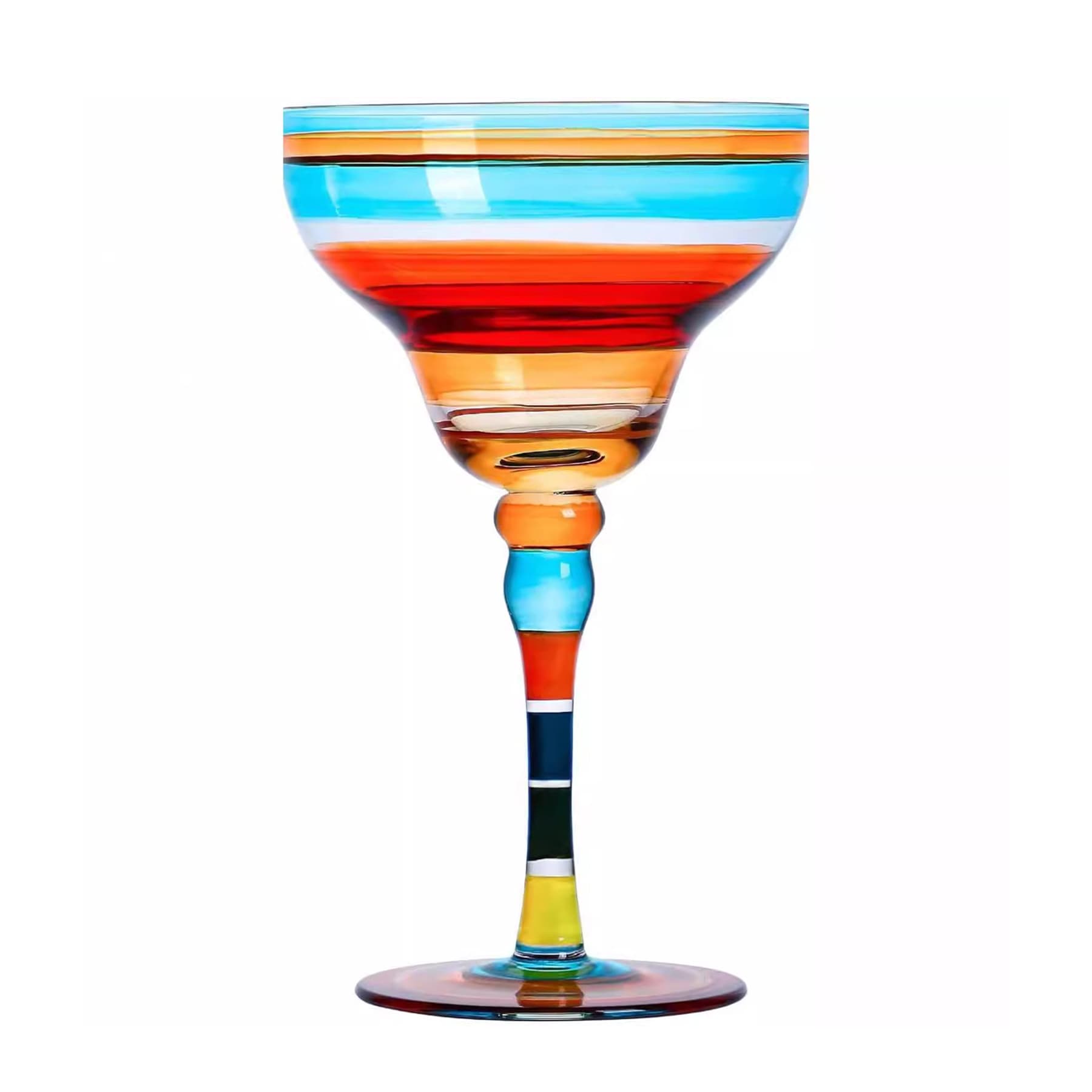 Colorful Creative Cocktail Glass Vintage Art Cup