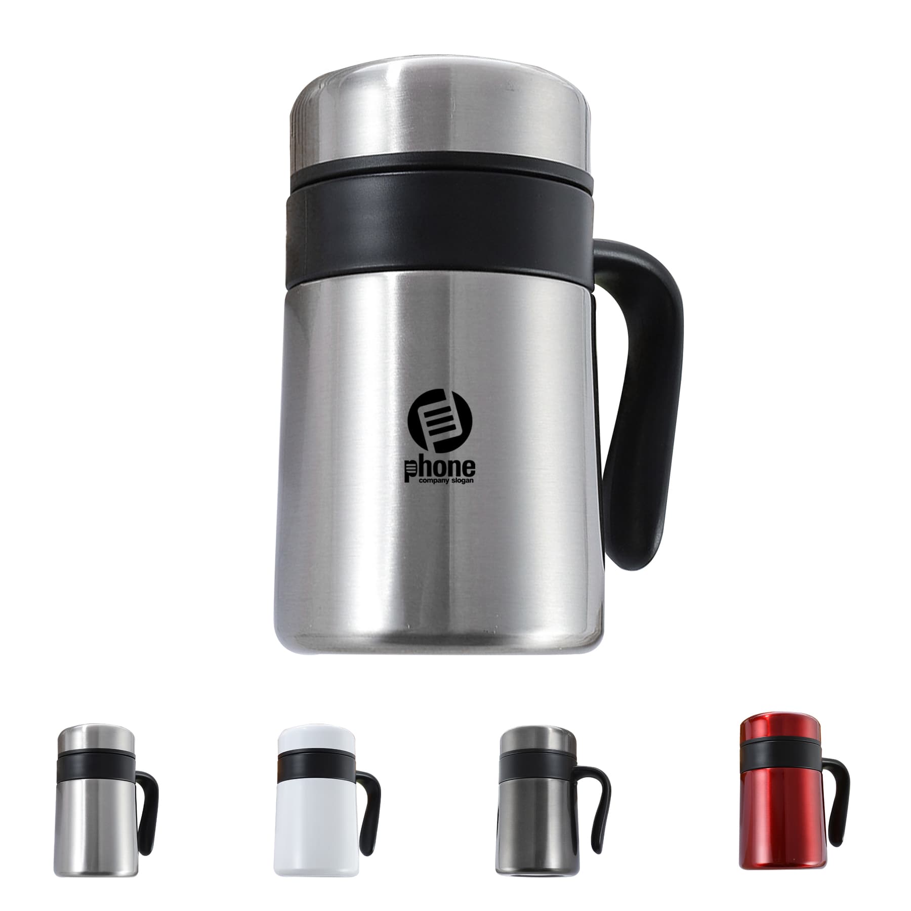 14.2oz Stainless Steel Office Mug