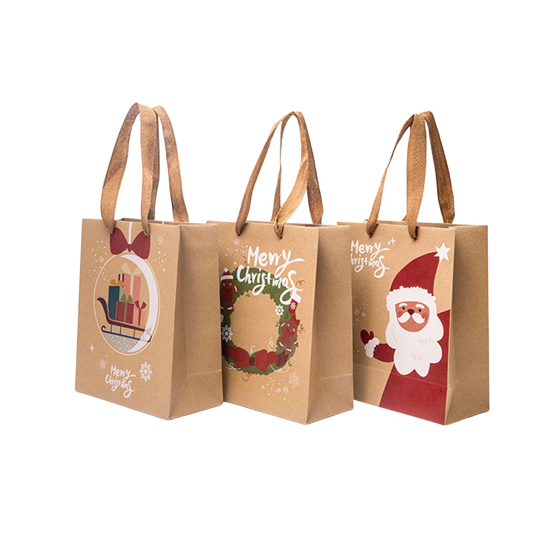 Handheld Paper Bag For Christmas Gifts