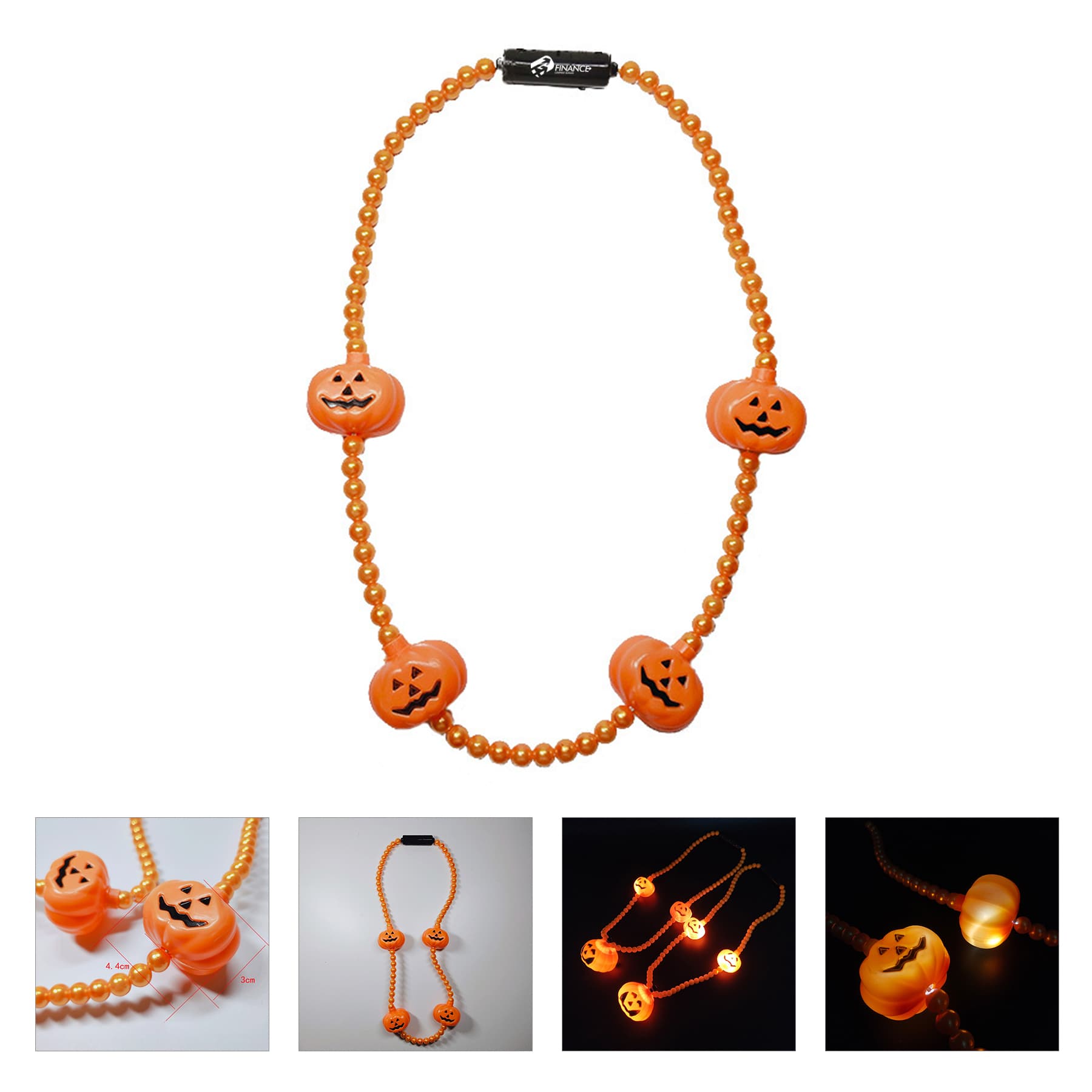 LED Pumpkin Necklace