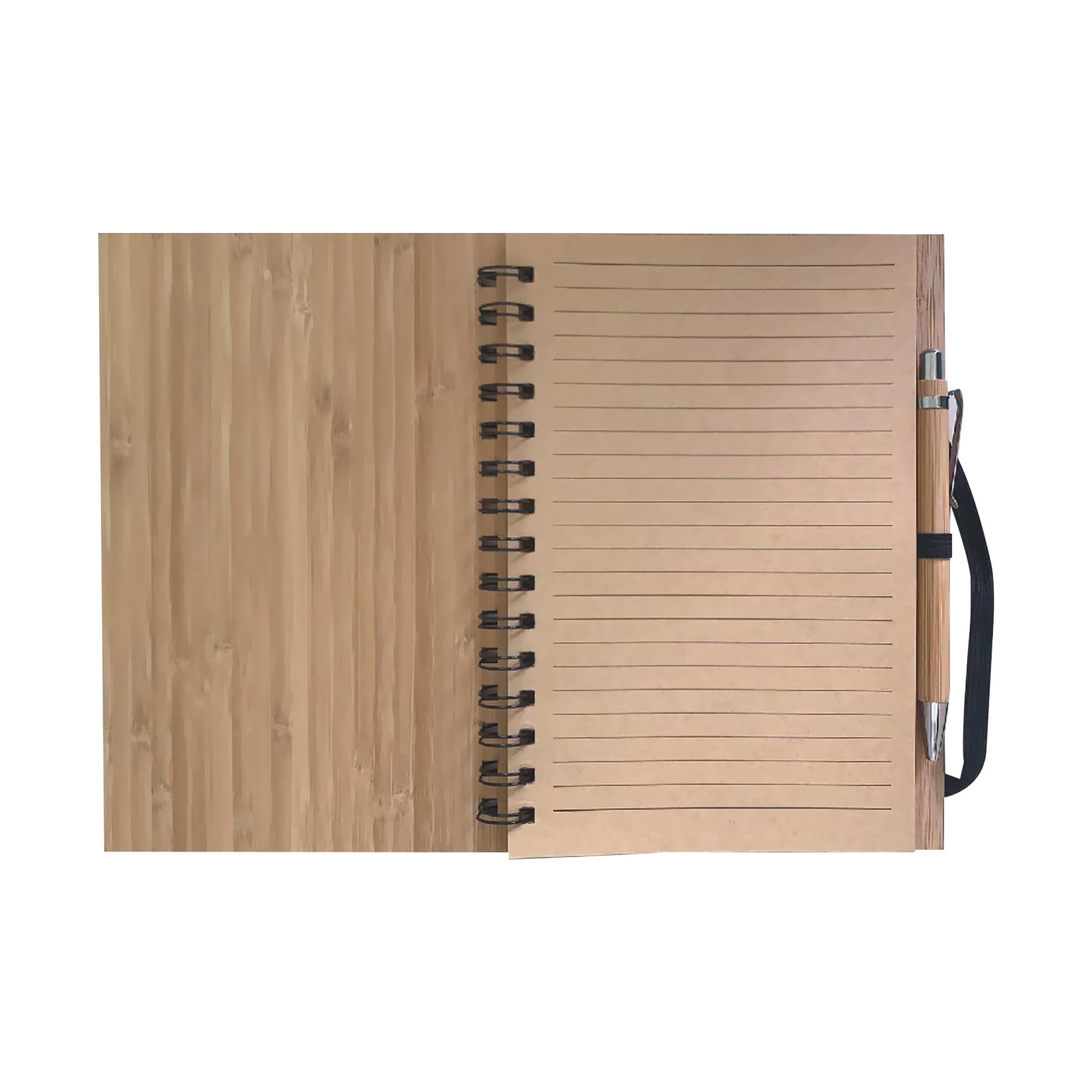 Bamboo Notebook With A Pen