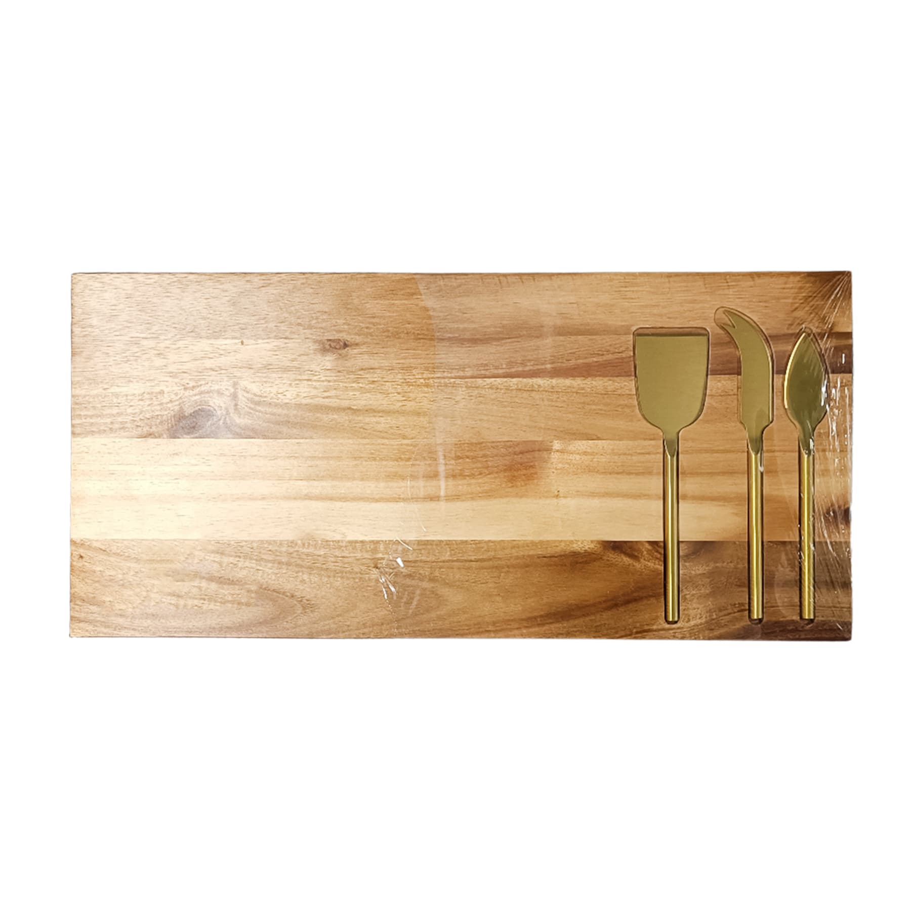 Cheese Board Set with Gold Plated Knives