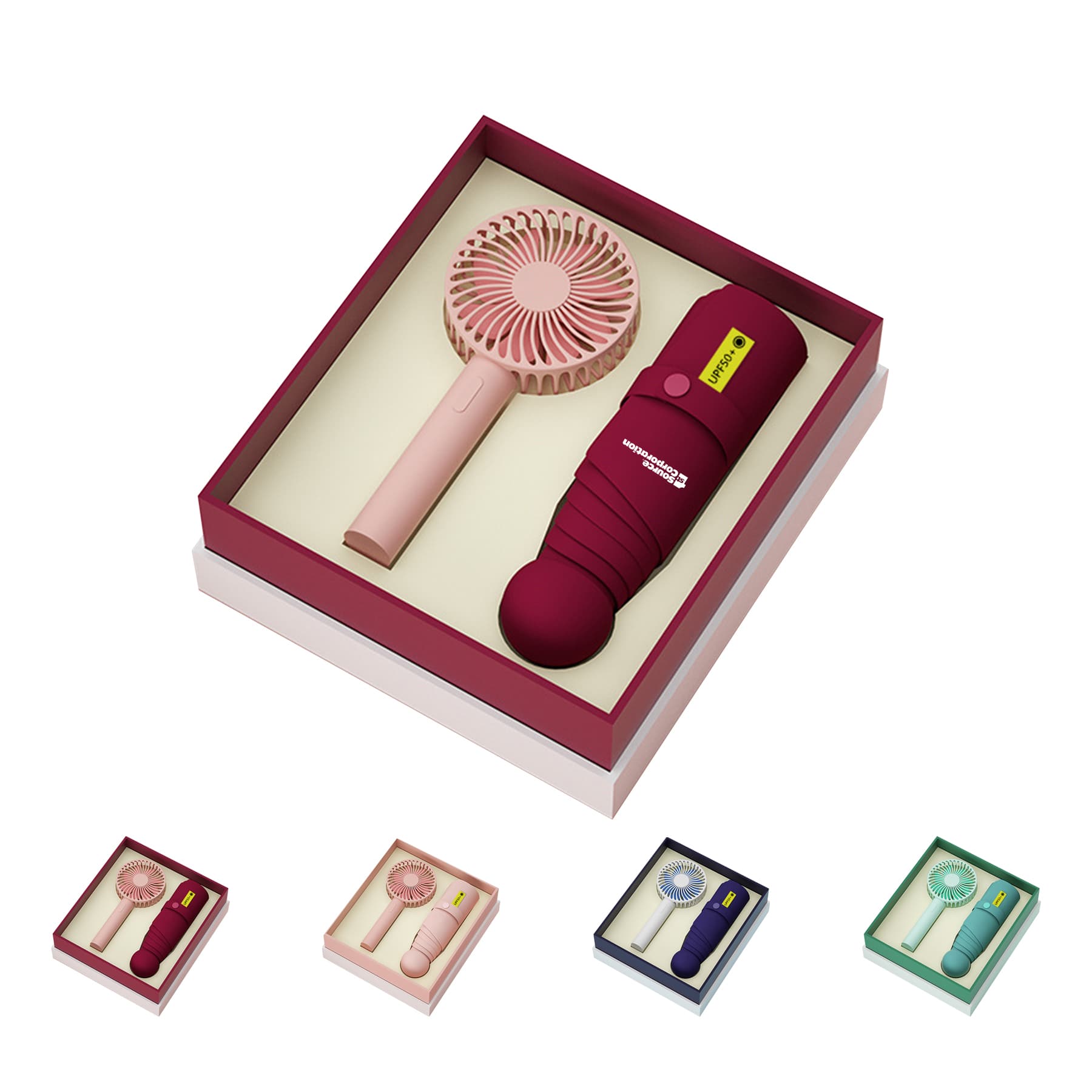 Umbrella Fan Gift Box Set