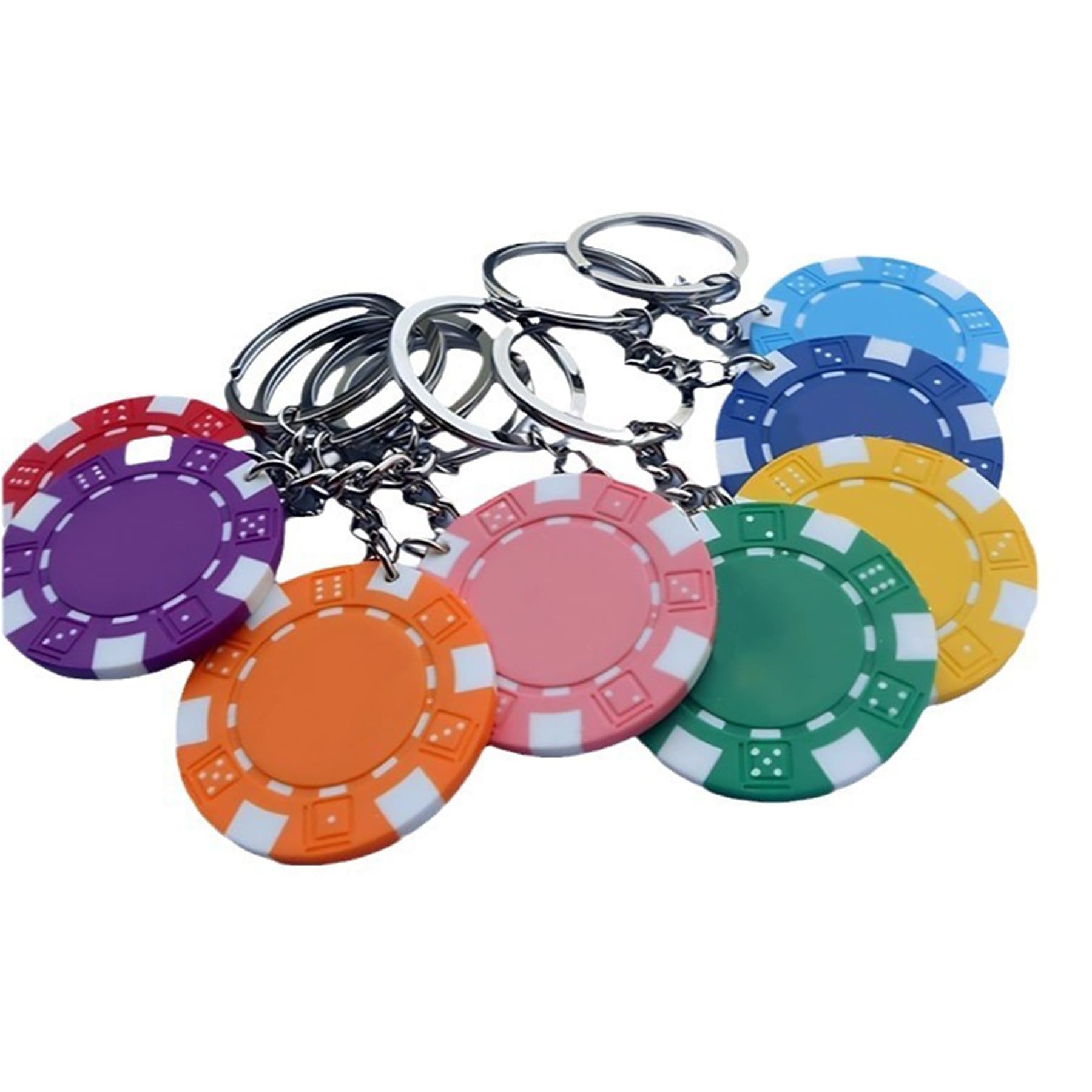 Poker Chips Keychains