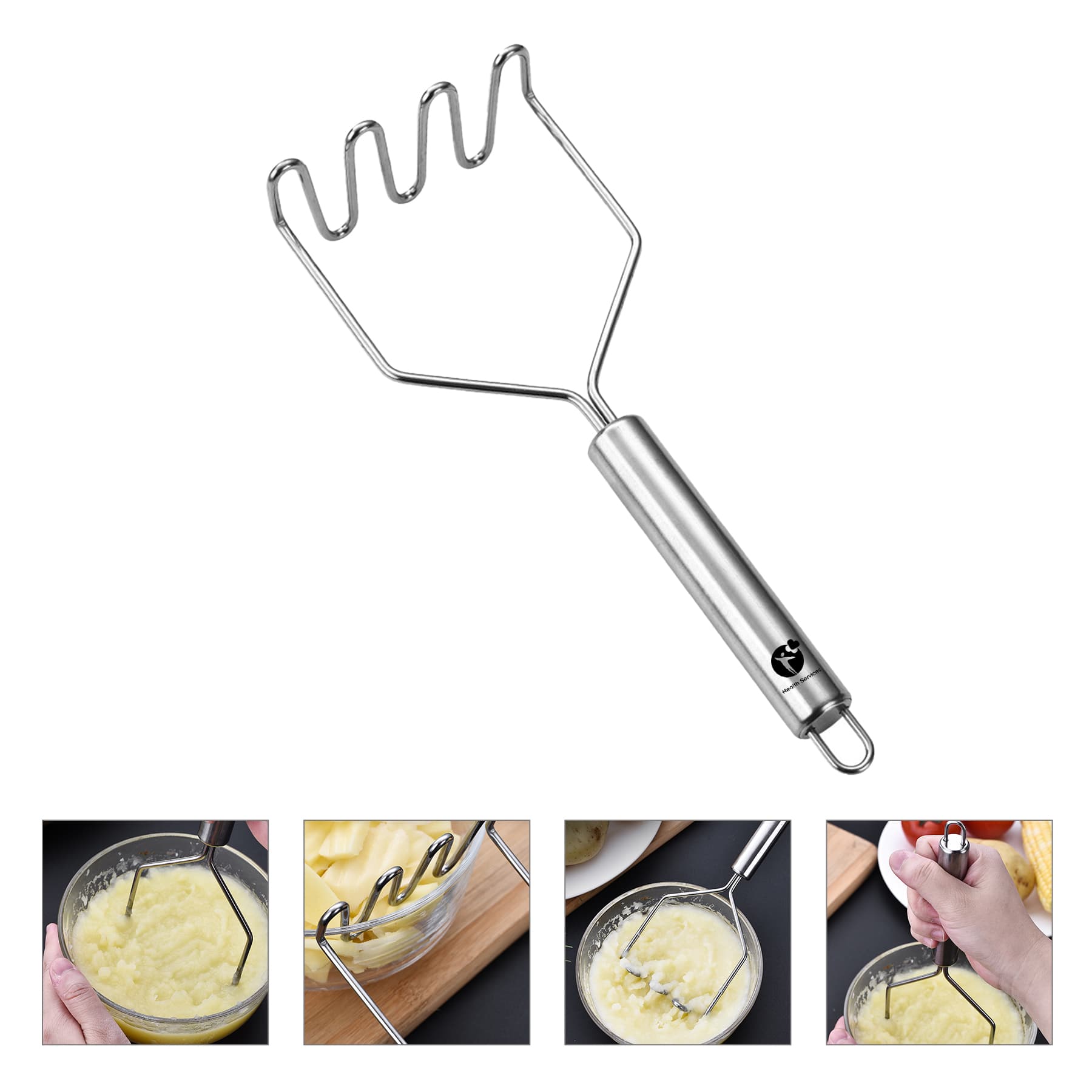 Kitchen Stainless Steel Potato Smasher Squeezer
