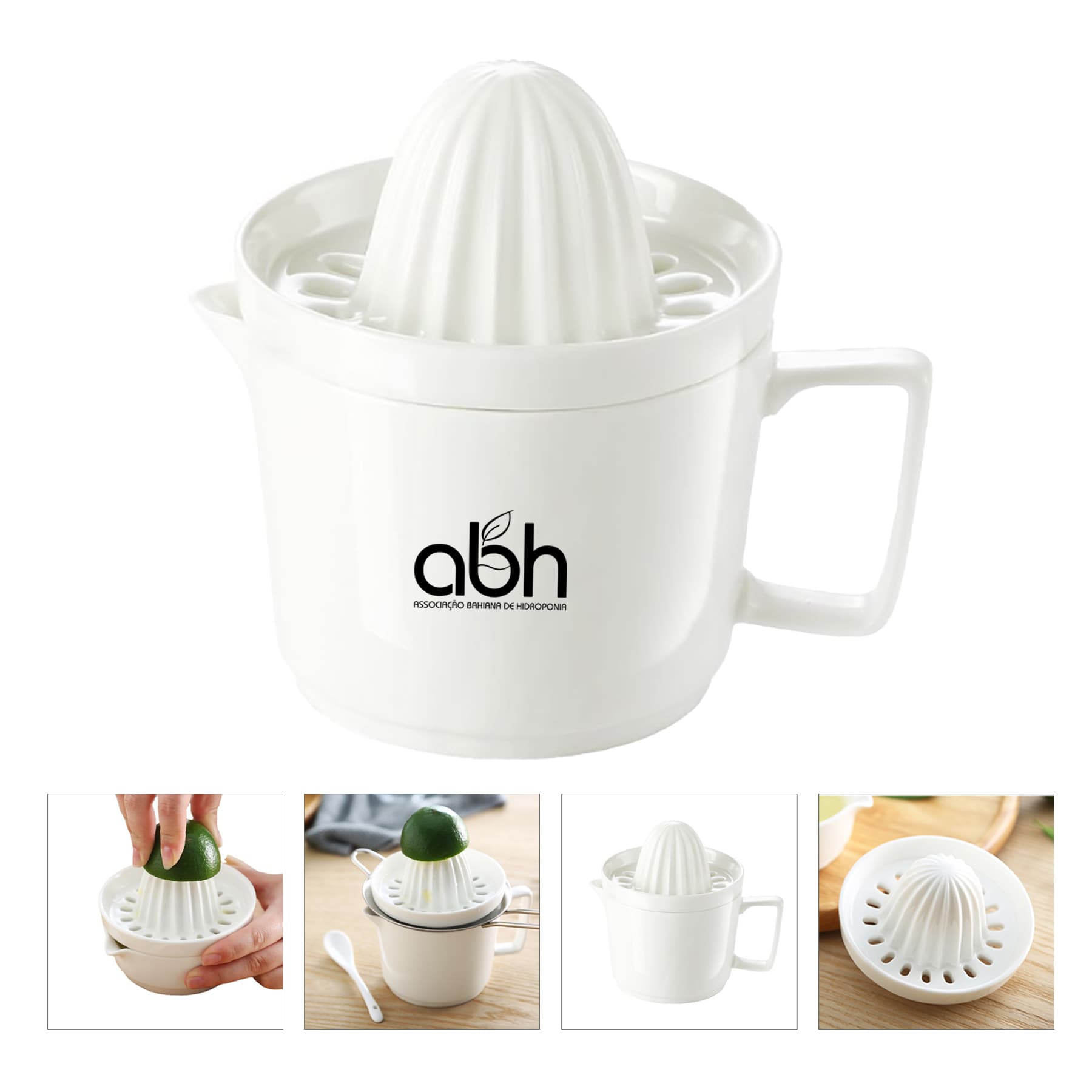 Custom 10 OZ. Portable Ceramic Manual Juicer Picnic Cup