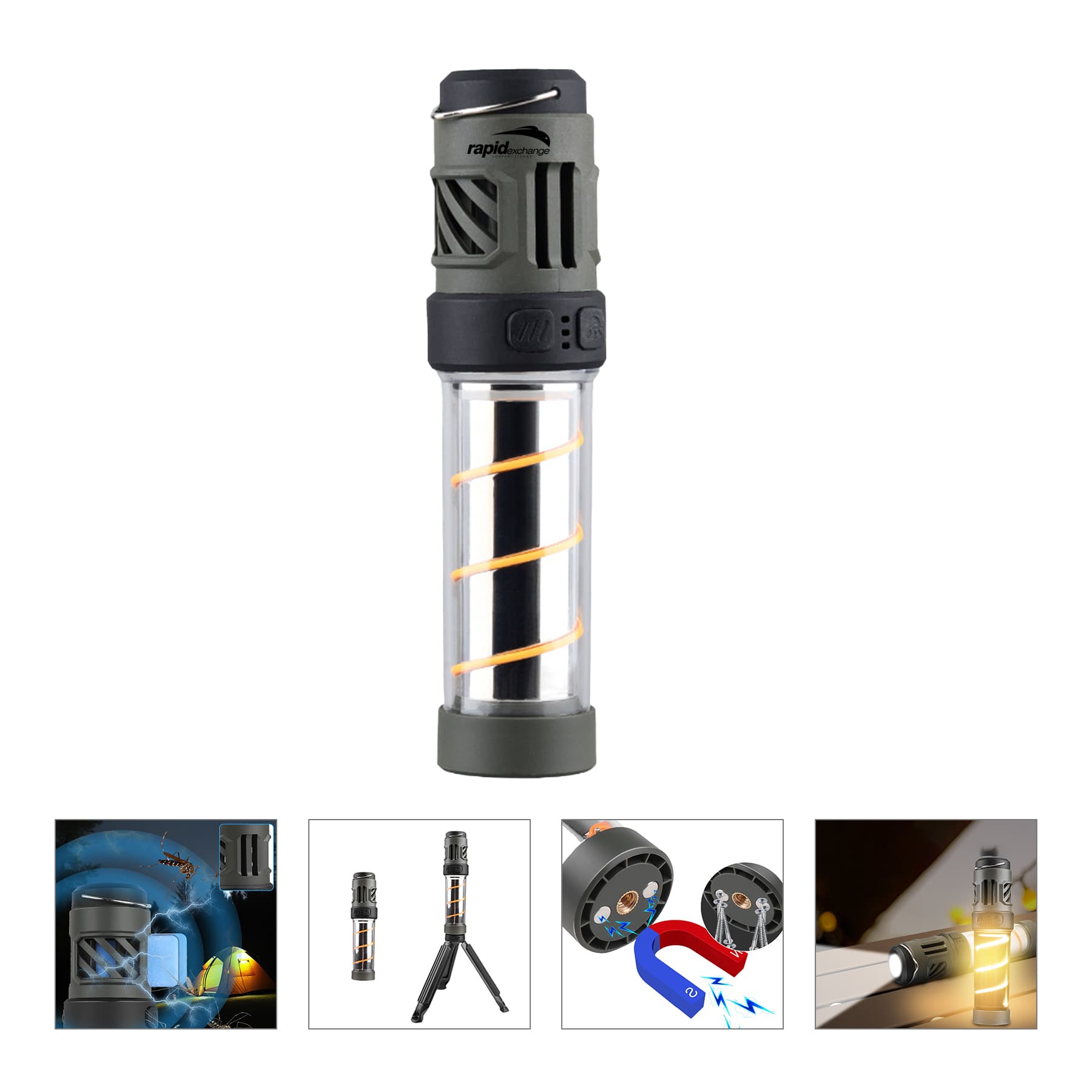 Mosquito Repeller with Magnetic Design Camping Light