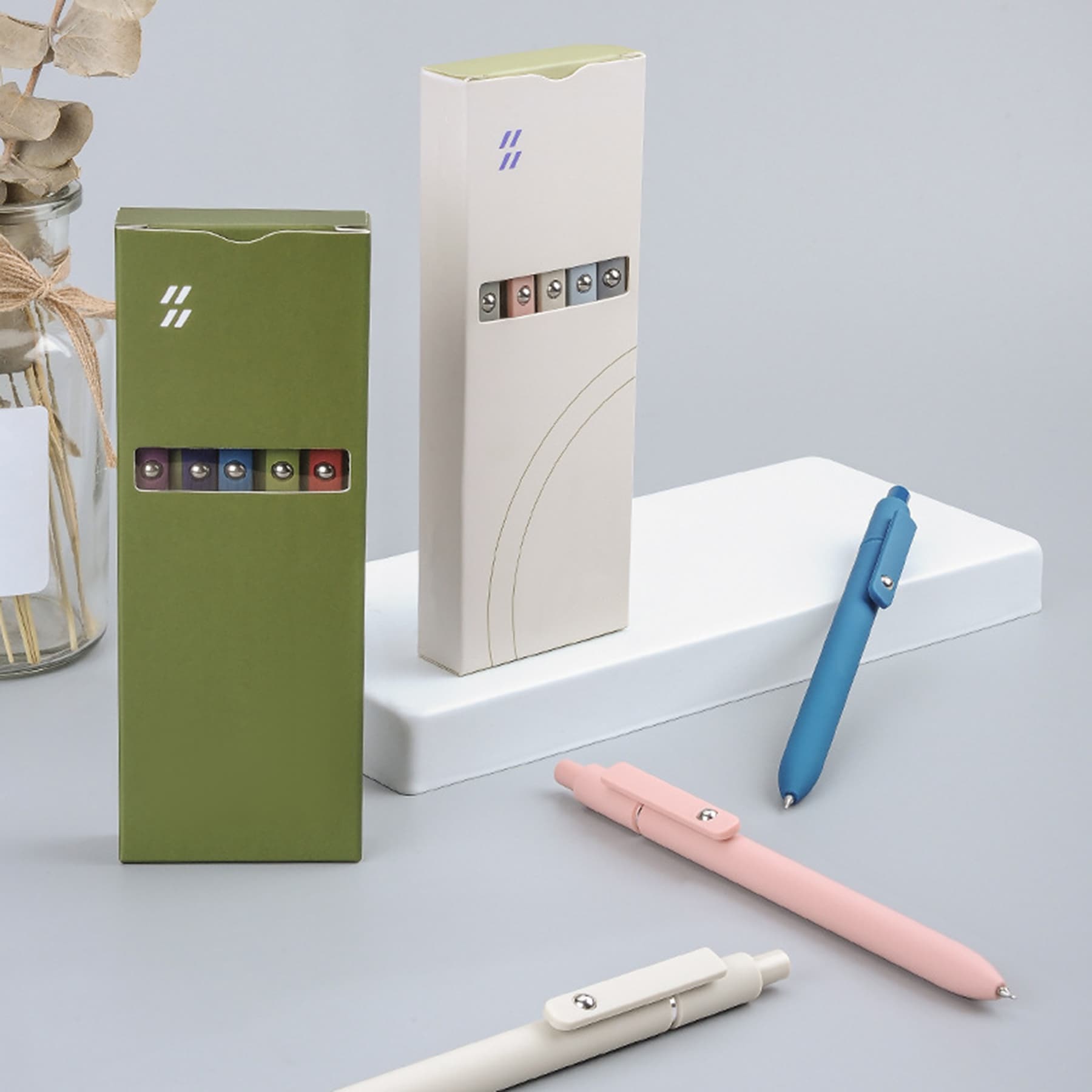 Morandi color student office signature pen