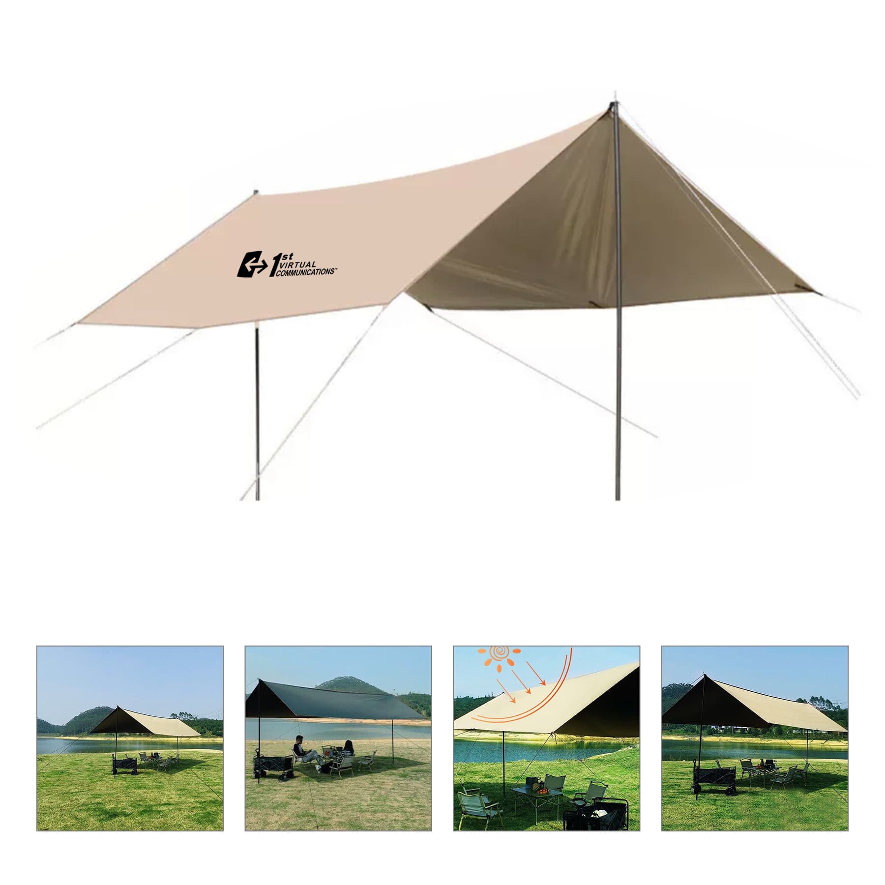 177"X118" Rectangular Canopy Tent Sun Protection