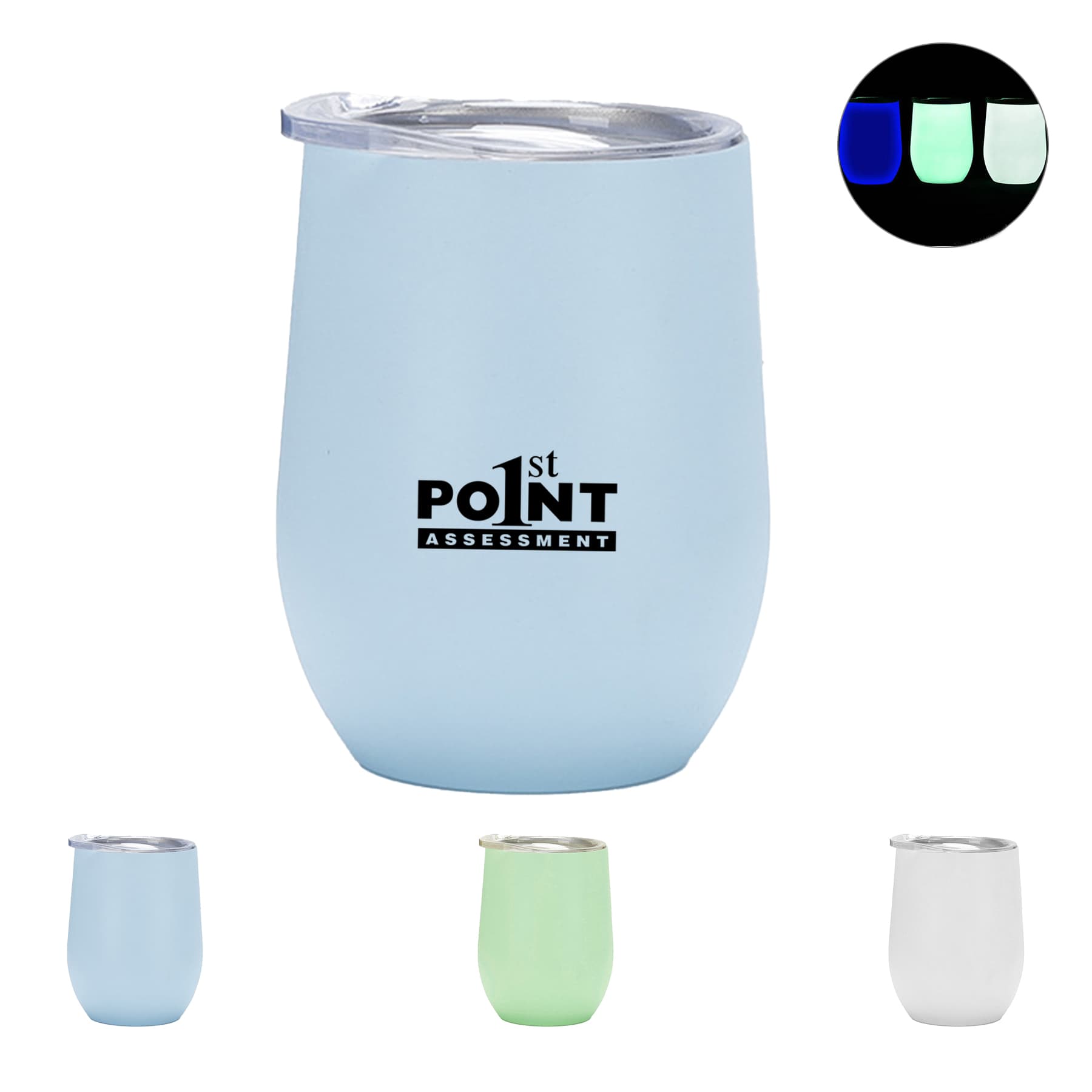 12 Oz Stainless Steel Vacuum Insulated Luminous Bottle