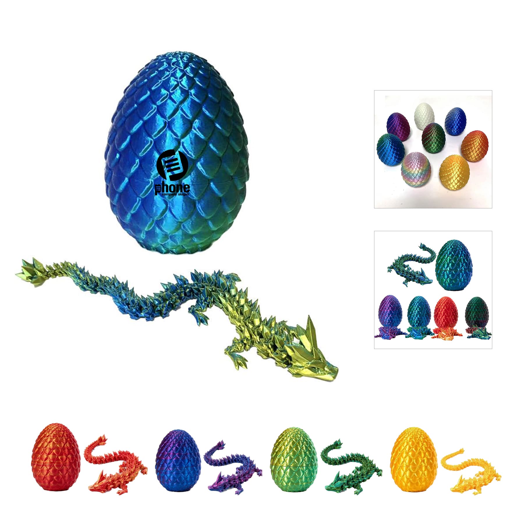 3D Printed Dragon Egg Fidget Toy