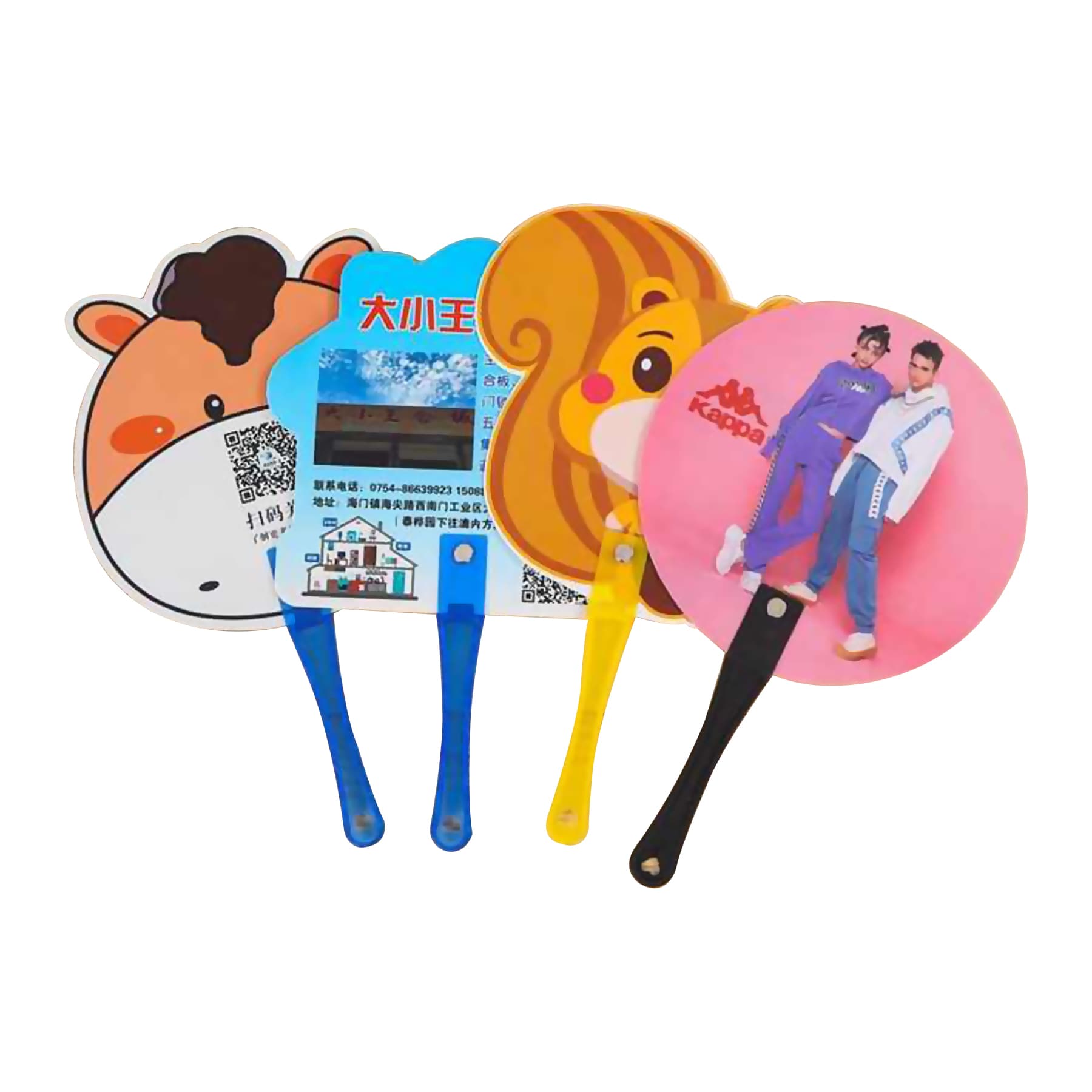 Custom Plastic Handheld Cartoon Shape Fan