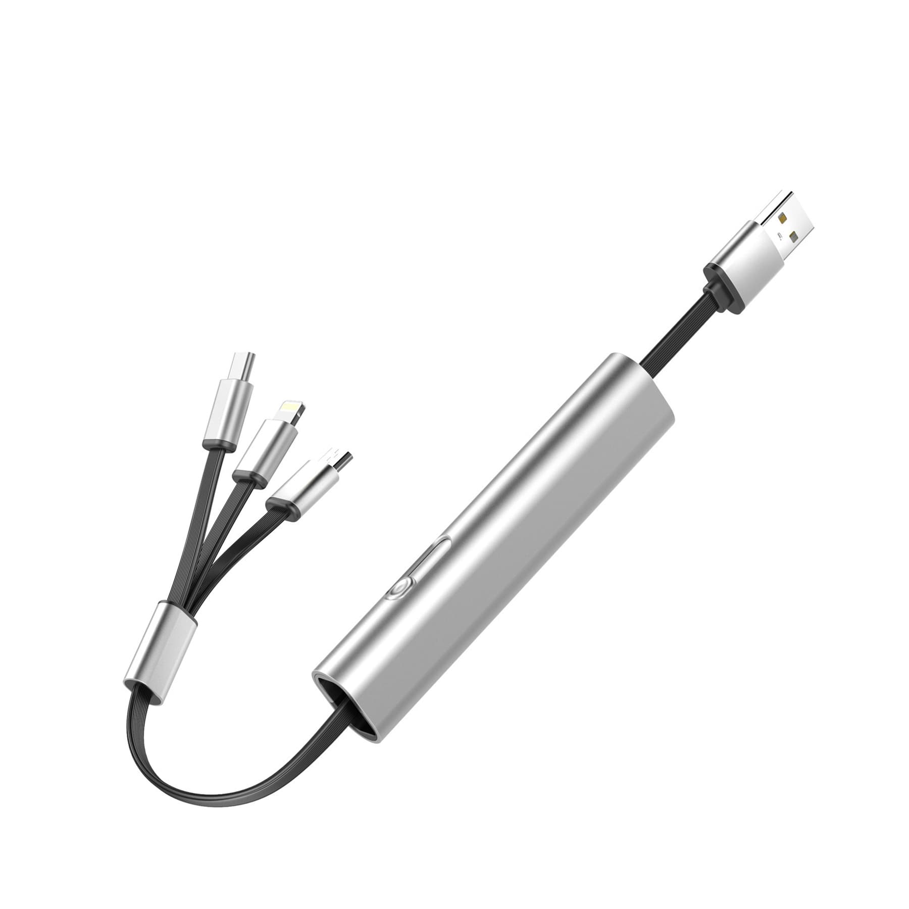 One-to-three retractable hanging buckle data cable