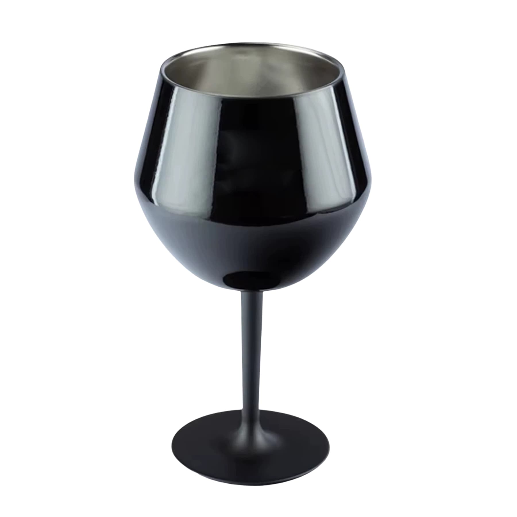 400ML Large Capacity Wine Glass Stainless Steel Base