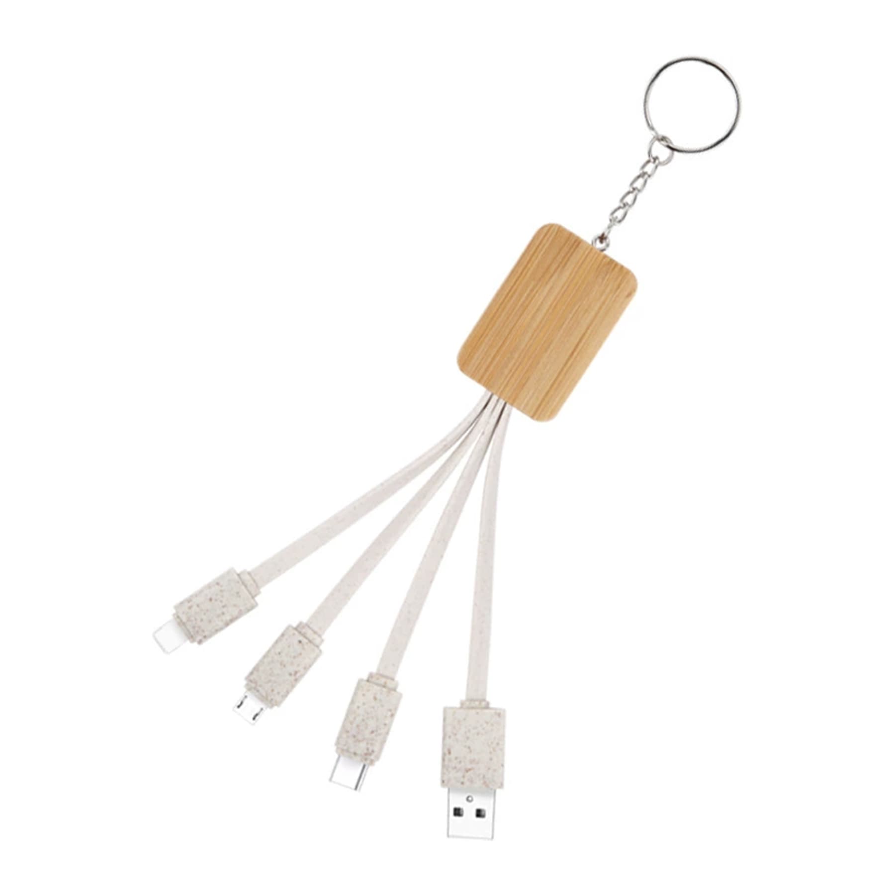 Biodegradable Wooden 3-in-1 Cable