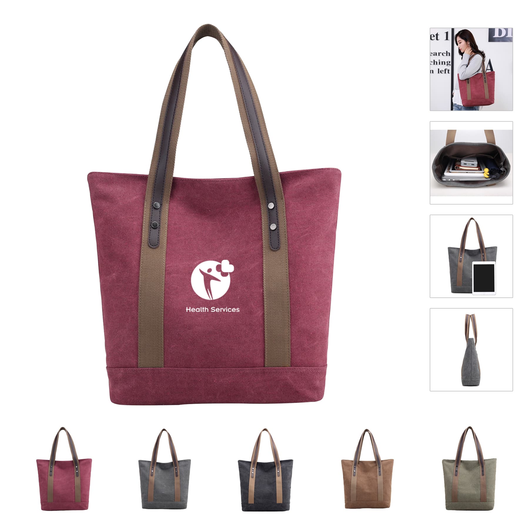 Women'S Retro Casual Canvas Shoulder Bags