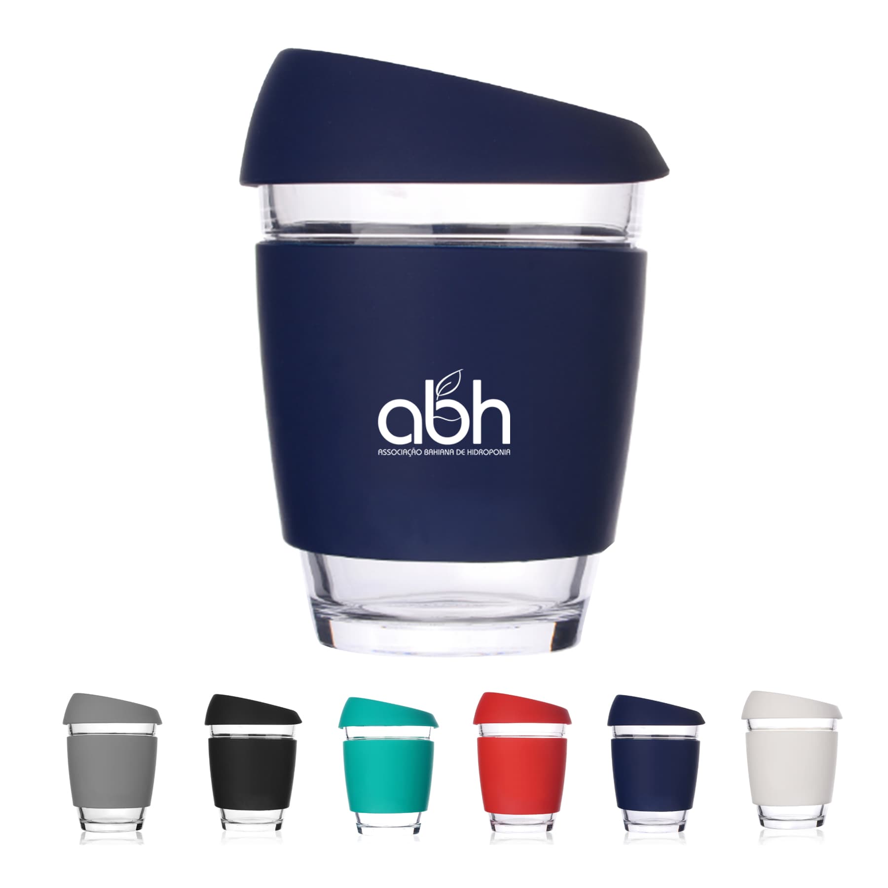 Glass Reusable Coffee Cup With Lid