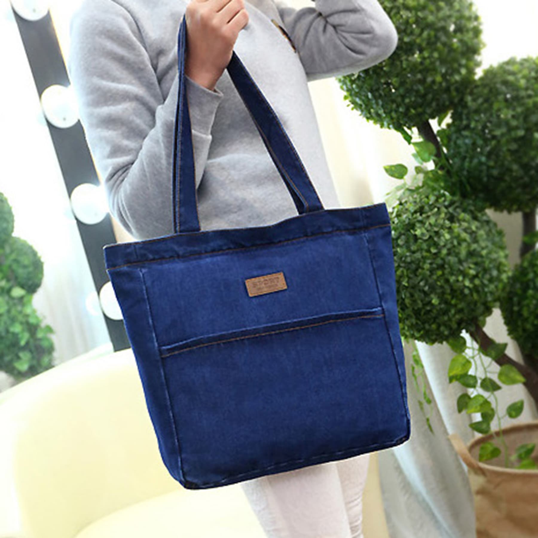 Denim Reusable Tote Bag