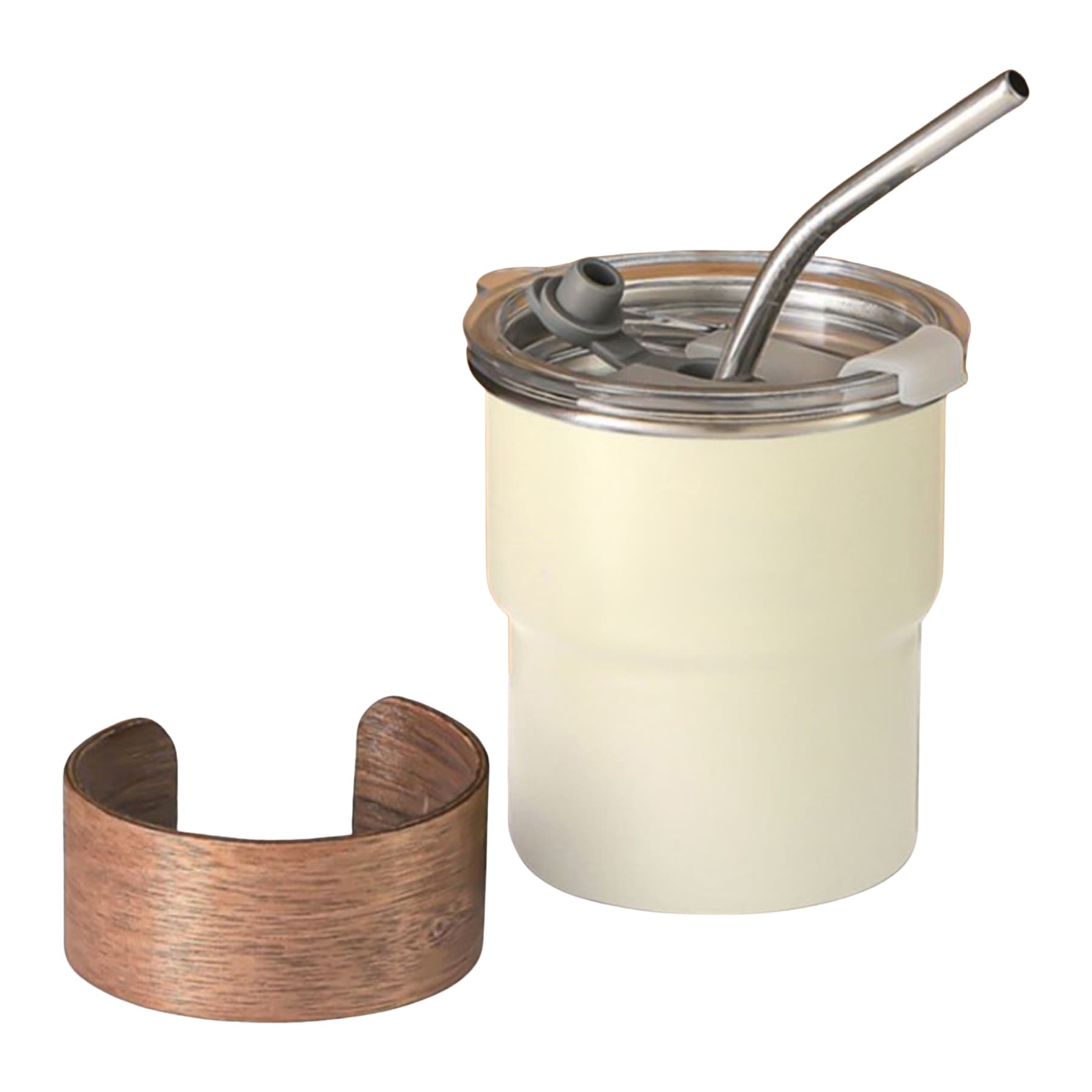 Stainless Steel Tumbler with Straw