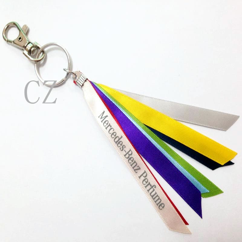 Key Ring W/ Thumb Hook & Ribbons