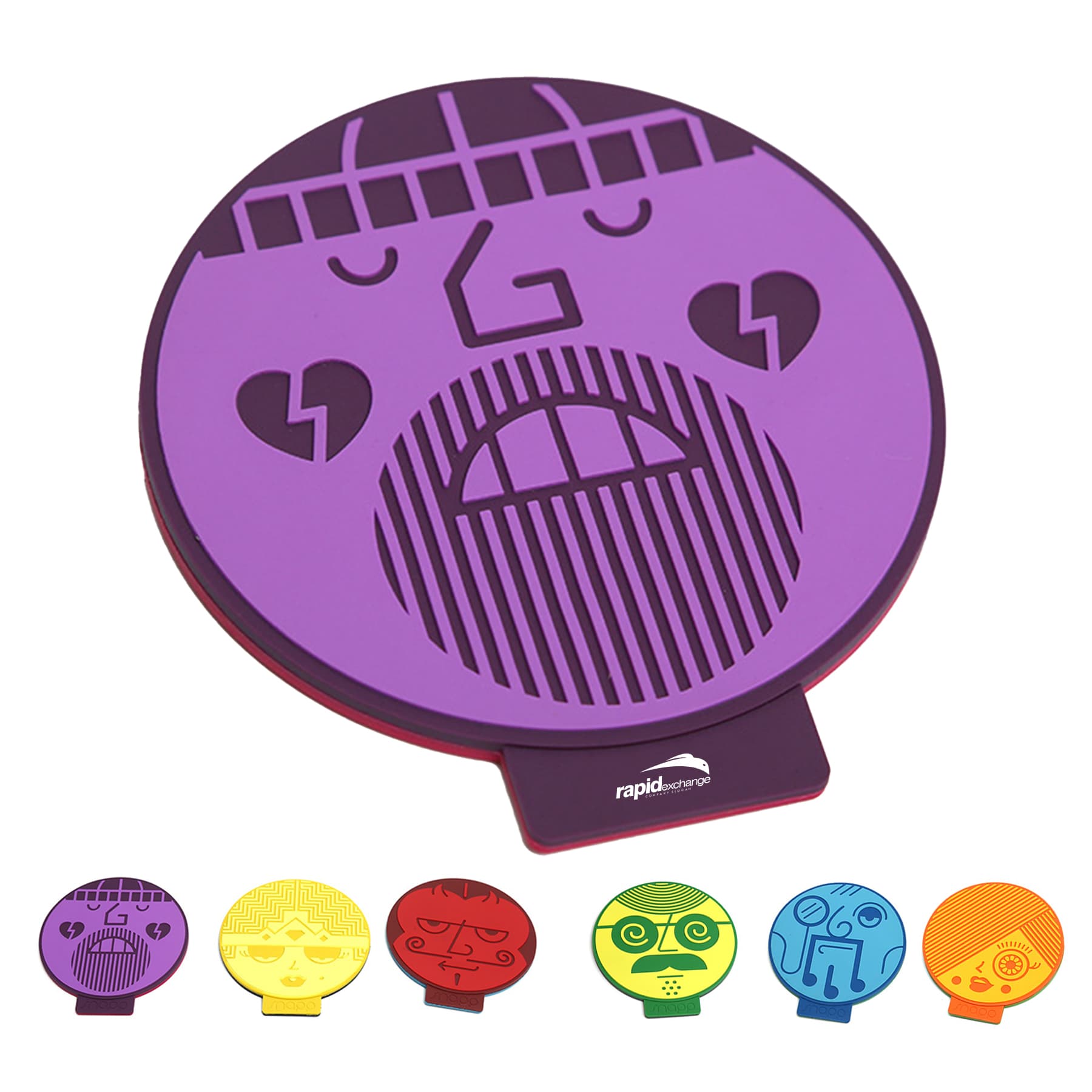 Custom PVC Coasters Double Debossed